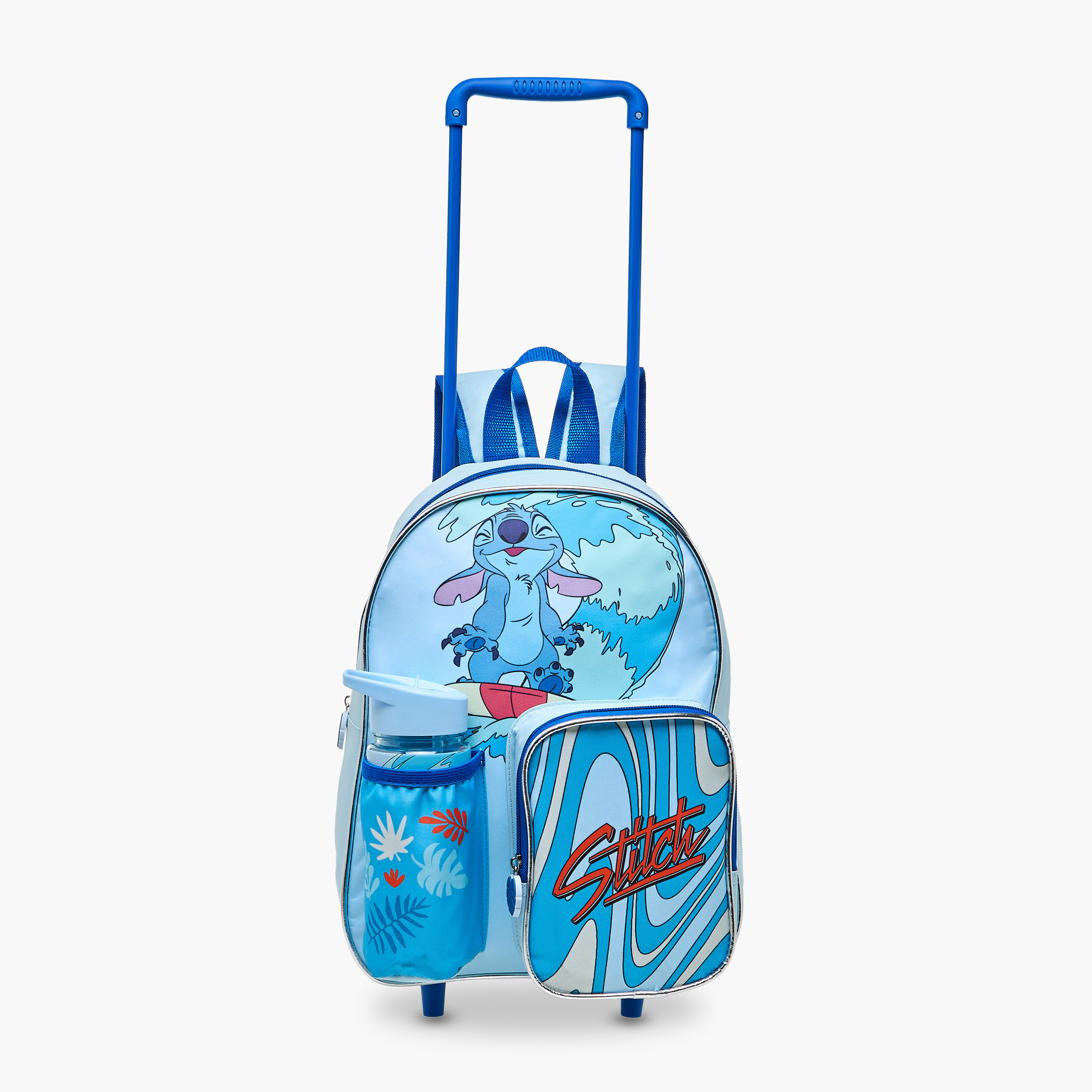 Disney Stitch Trolley Bag for Boys 5-8 Years with Retractable Handle -school-bagsandbackpacks-trolleybags-image-10