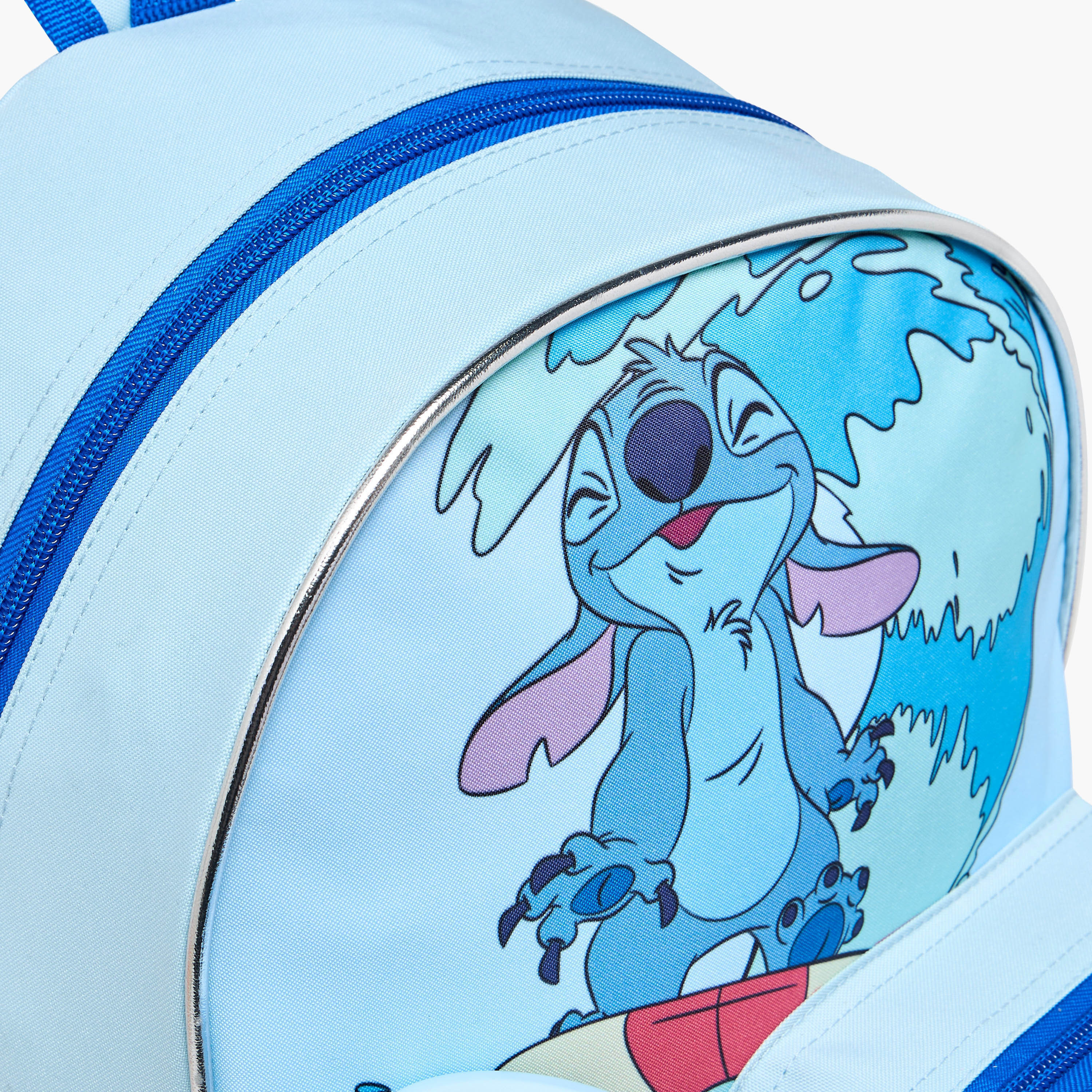 Disney Stitch Trolley Bag for Boys 5-8 Years with Retractable Handle -school-bagsandbackpacks-trolleybags-image-12