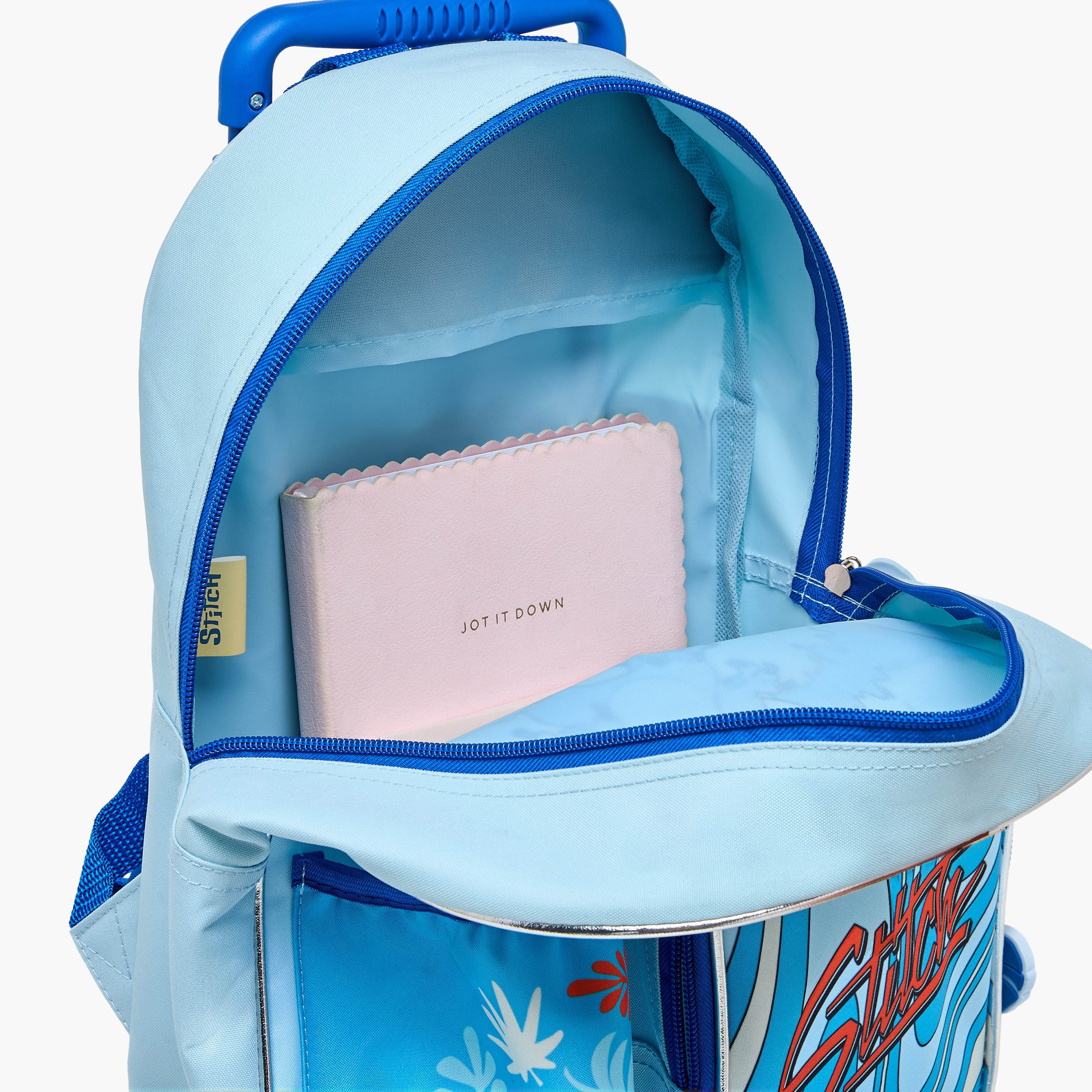 Disney Stitch Trolley Bag for Boys 5-8 Years with Retractable Handle -school-bagsandbackpacks-trolleybags-image-16