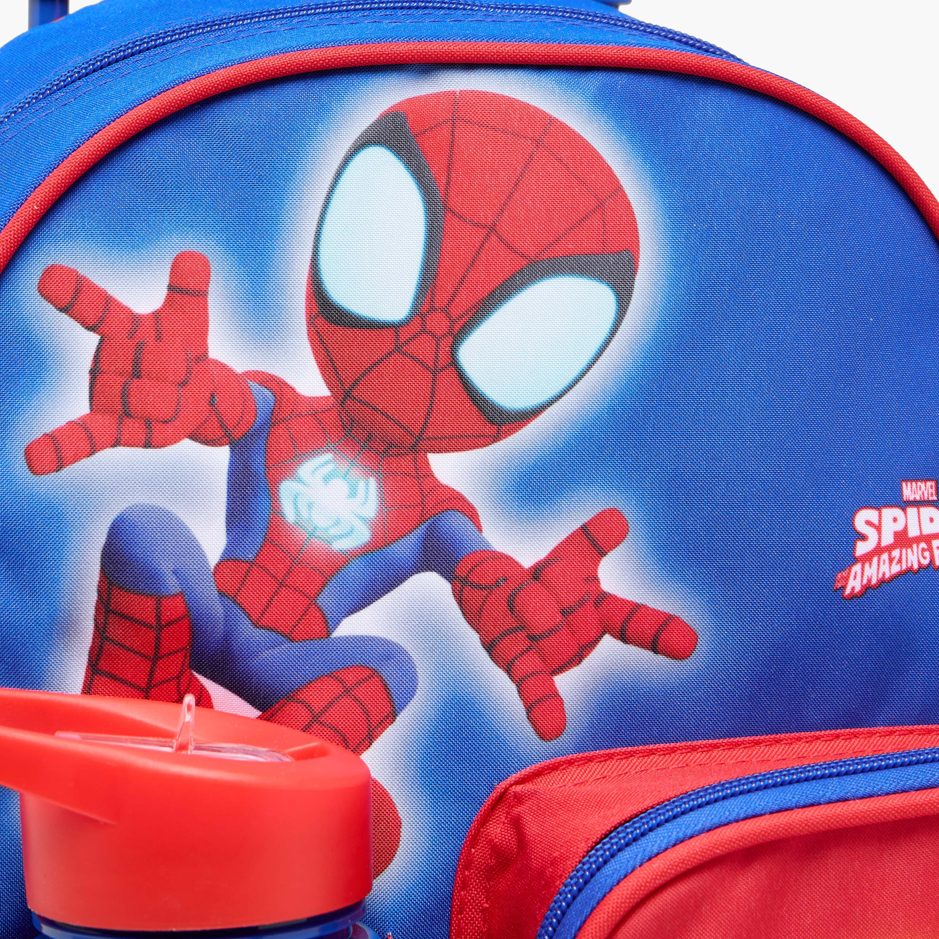 Marvel Spider-Man 3-Piece School Trolley Bag Set for Boys 5-8 Years with Lunch Bag and Pencil Pouch -school-bagsandbackpacks-trolleybags-image-10