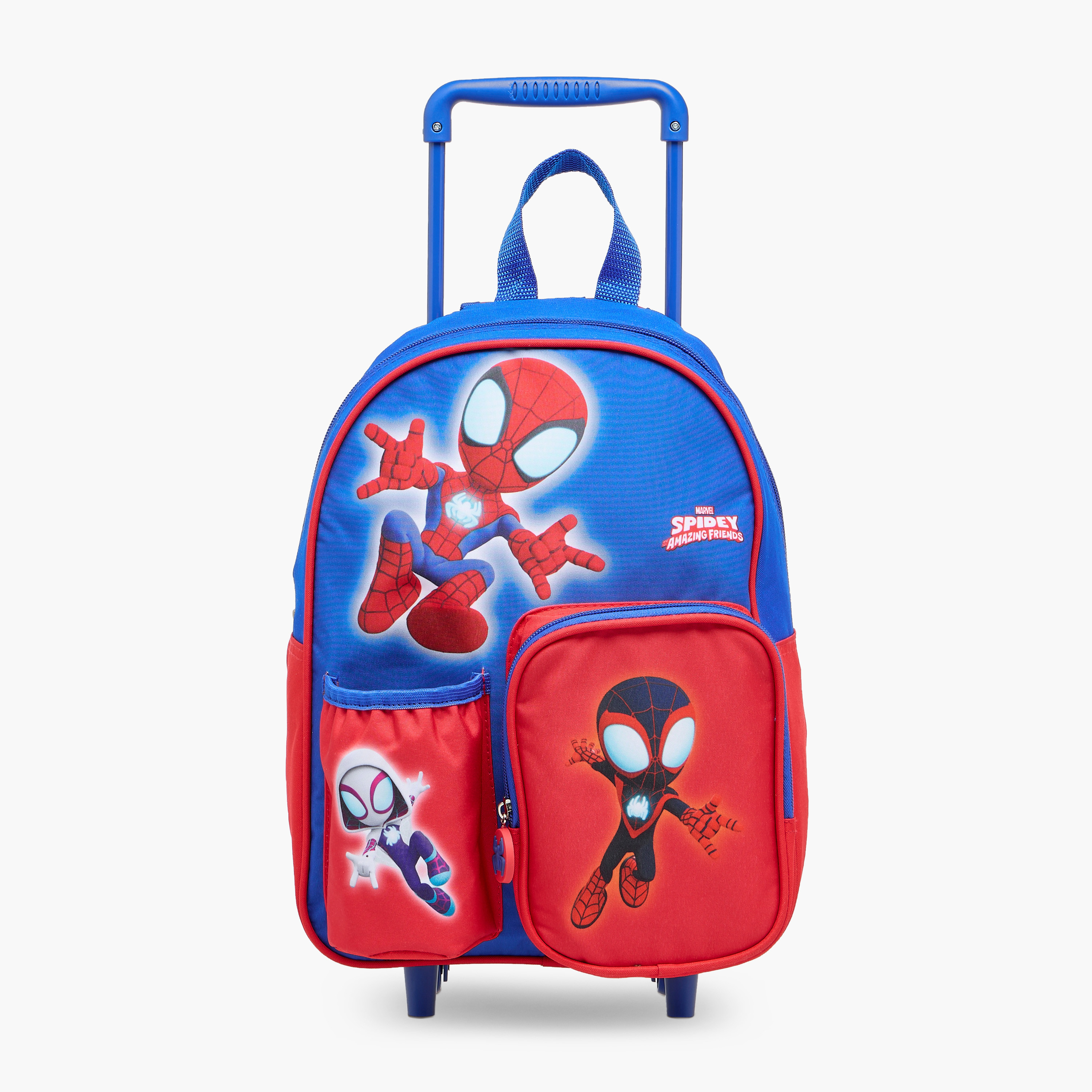 Marvel Spider-Man 3-Piece School Trolley Bag Set for Boys 5-8 Years with Lunch Bag and Pencil Pouch -school-bagsandbackpacks-trolleybags-image-2
