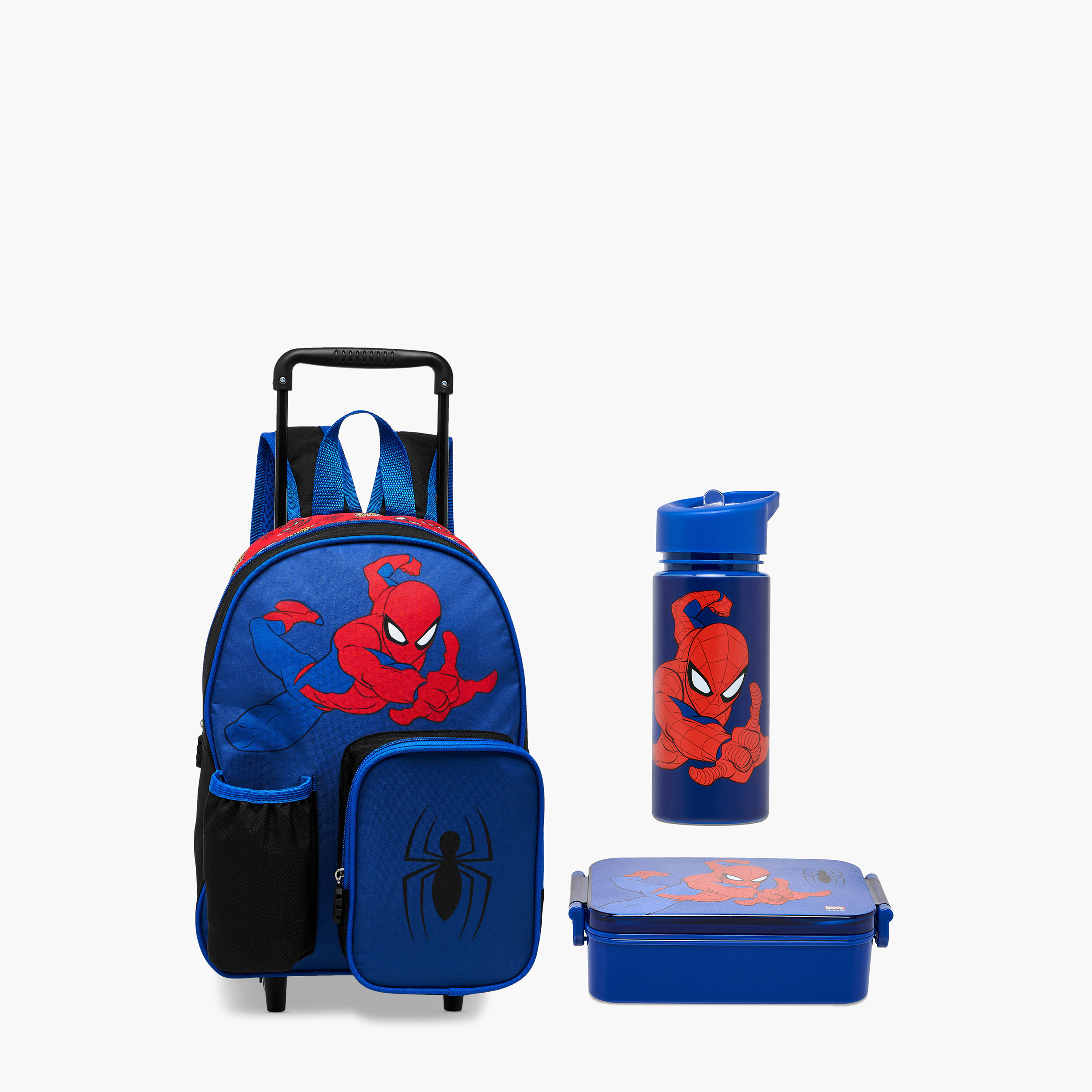 Marvel Spider-Man Trolley Bag for Boys 5-8 Years with Retractable Handle -school-bagsandbackpacks-trolleybags-image-1