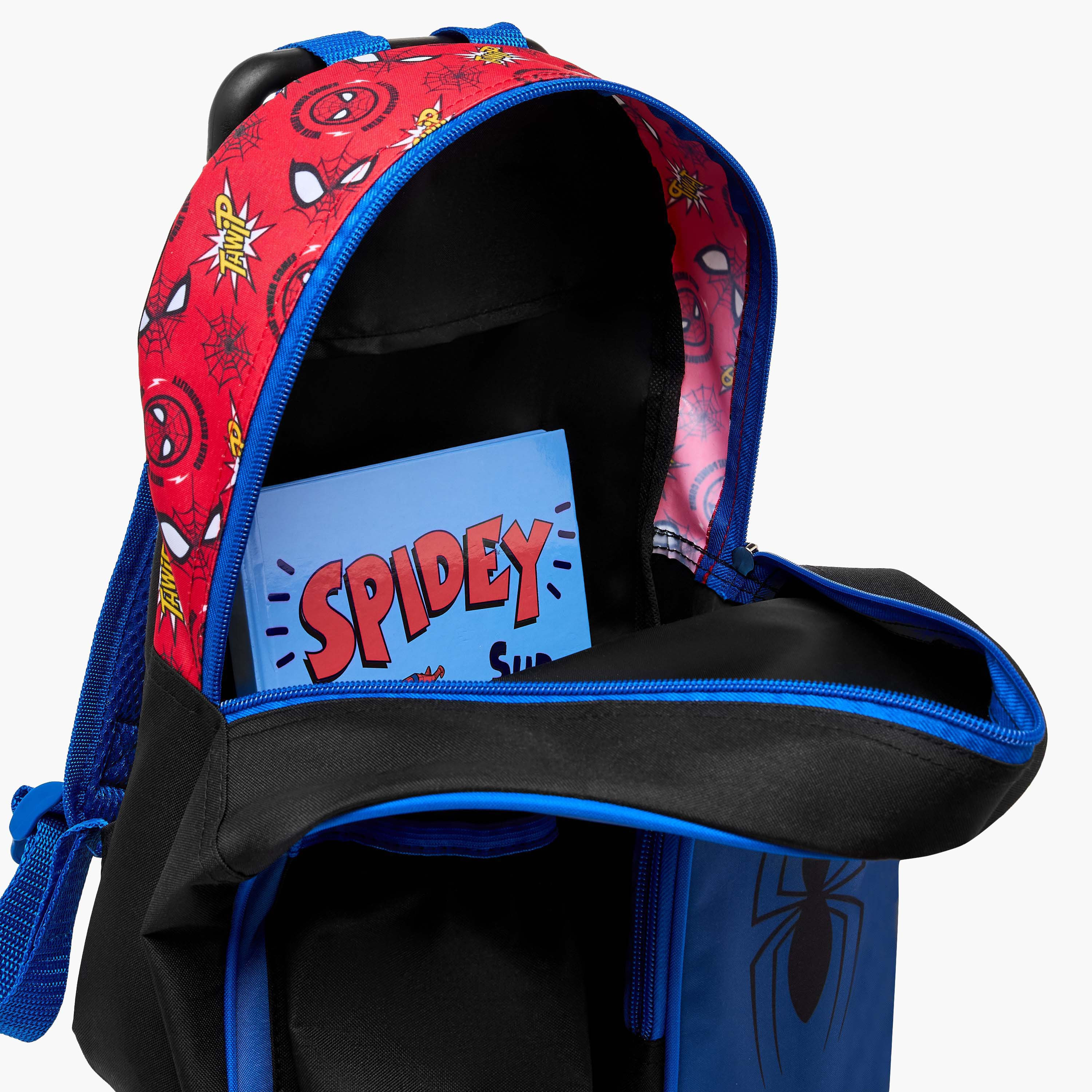 Marvel Spider-Man Trolley Bag for Boys 5-8 Years with Retractable Handle -school-bagsandbackpacks-trolleybags-image-15