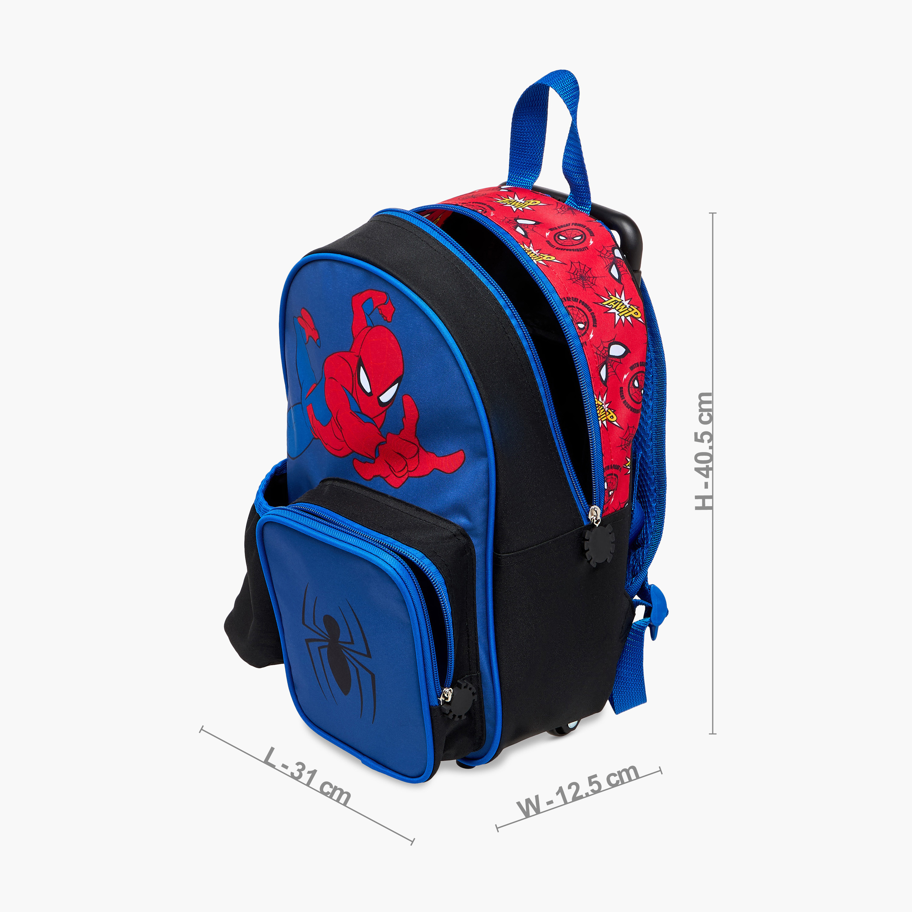 Marvel Spider-Man Trolley Bag for Boys 5-8 Years with Retractable Handle -school-bagsandbackpacks-trolleybags-image-5