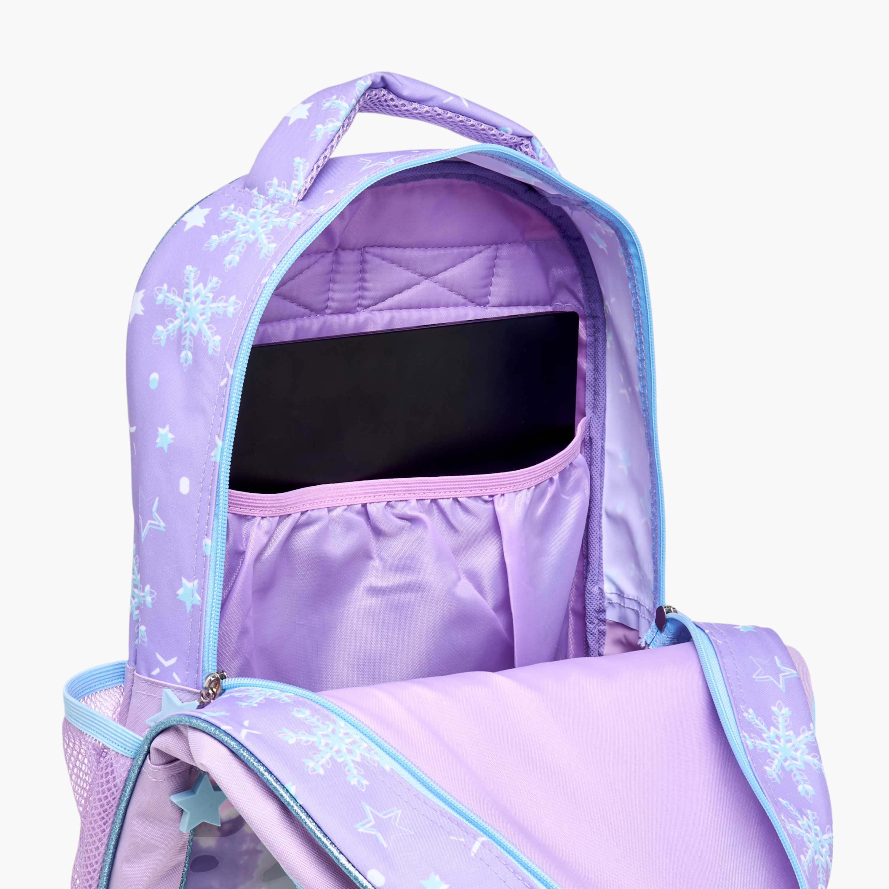 طقم شنطة ظهر بطبعات إلسا 5 قطع من ديزني  - 16 بوصة-school-bagsandbackpacks-sets-image-1