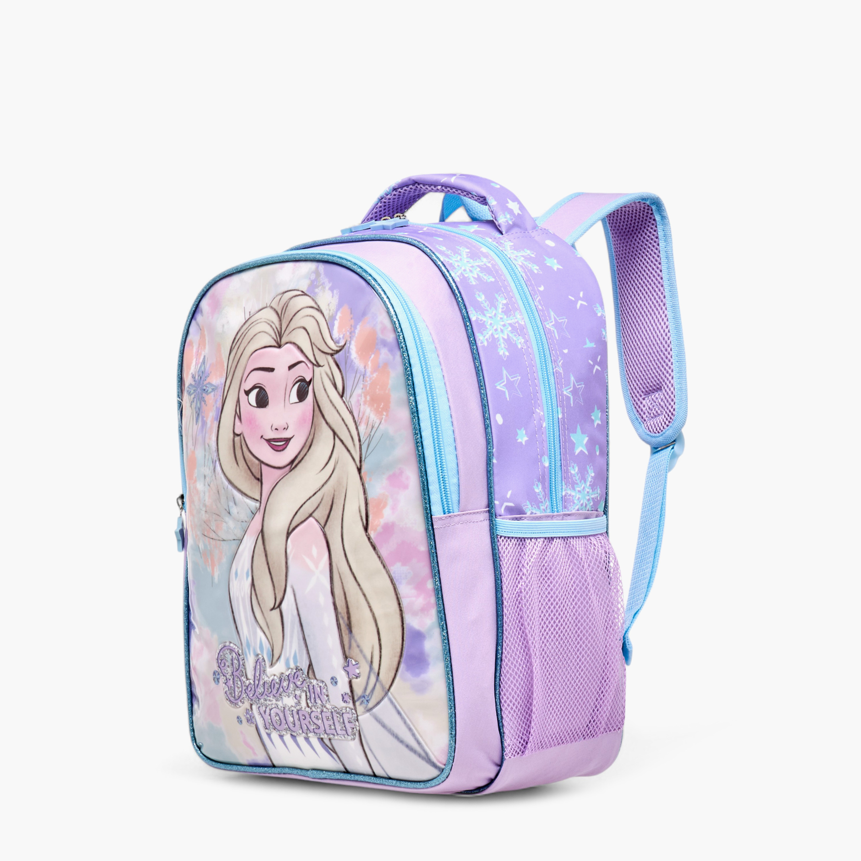 طقم شنطة ظهر بطبعات إلسا 5 قطع من ديزني  - 16 بوصة-school-bagsandbackpacks-sets-image-8