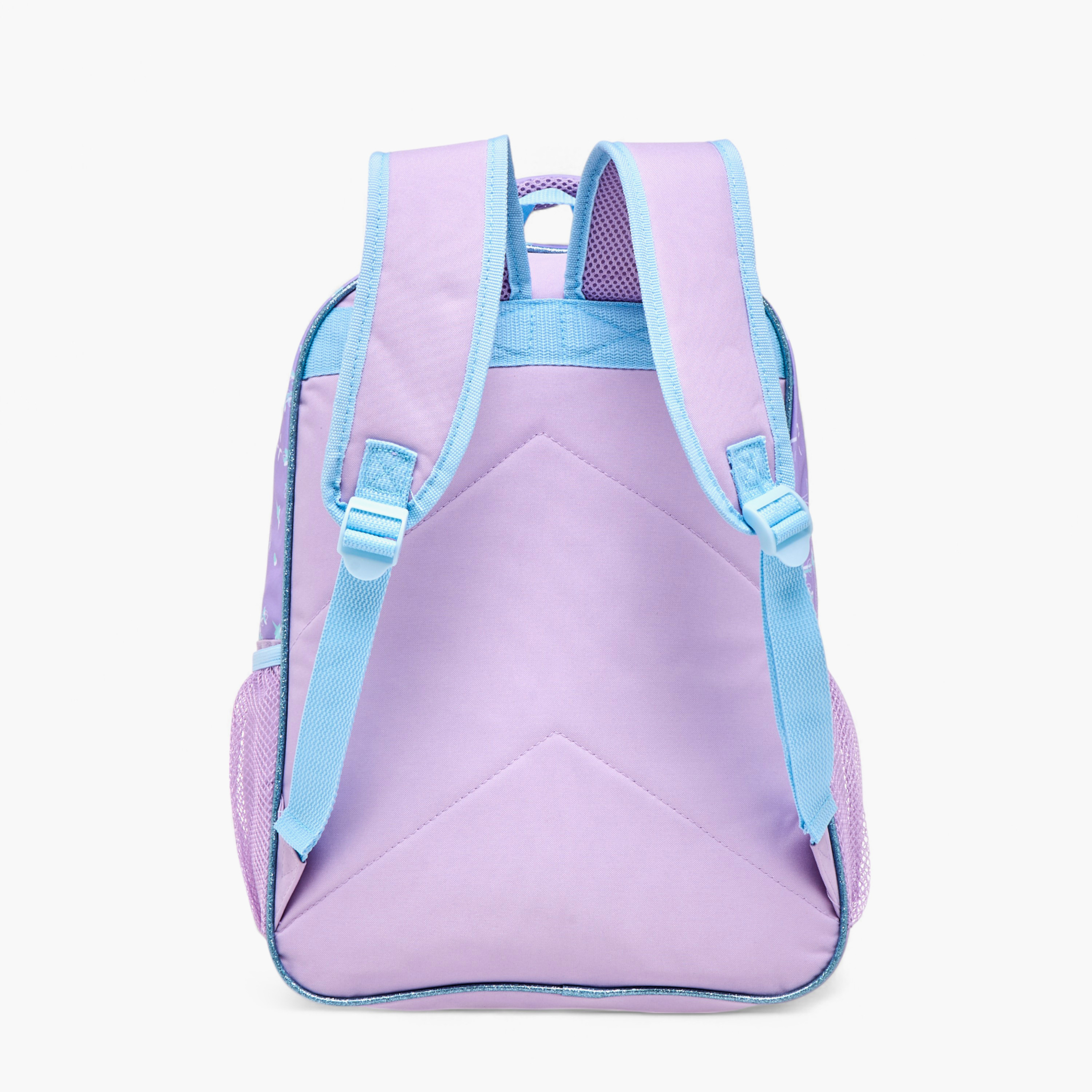 طقم شنطة ظهر بطبعات إلسا 5 قطع من ديزني  - 16 بوصة-school-bagsandbackpacks-sets-image-6