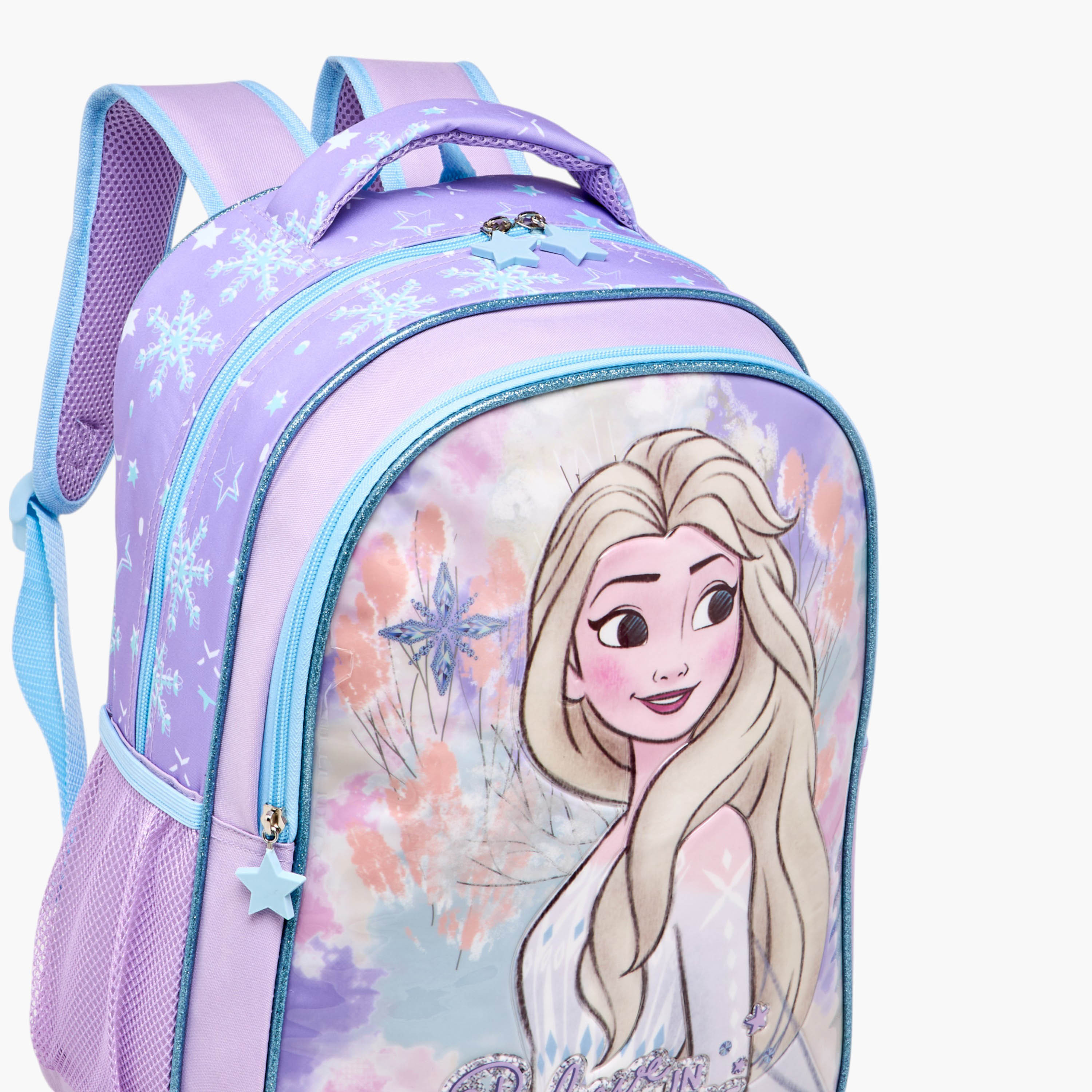 طقم شنطة ظهر بطبعات إلسا 5 قطع من ديزني  - 16 بوصة-school-bagsandbackpacks-sets-image-5