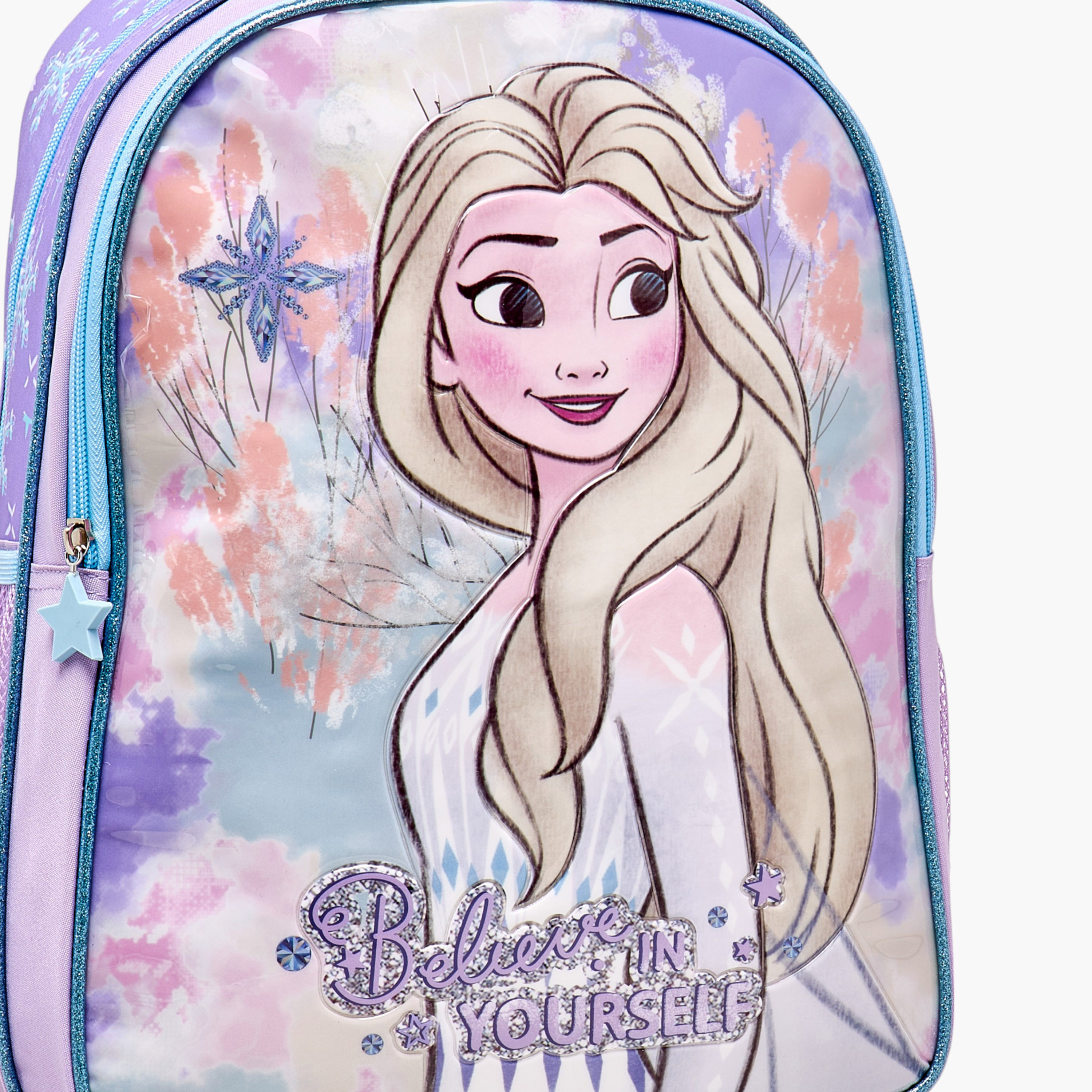 طقم شنطة ظهر بطبعات إلسا 5 قطع من ديزني  - 16 بوصة-school-bagsandbackpacks-sets-image-4