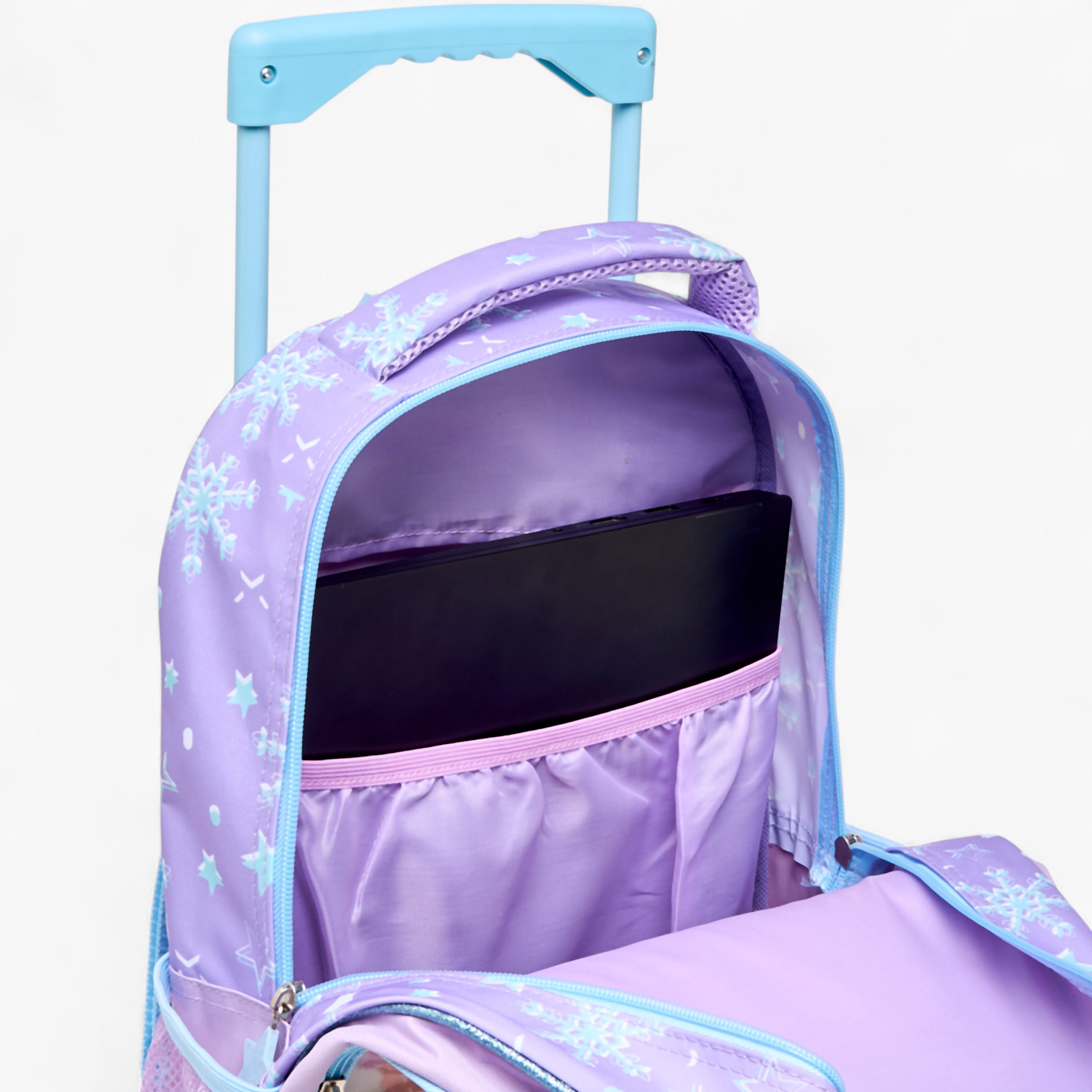Disney Elsa Print 5-Piece Trolley Backpack Set -16 inches-school-bagsandbackpacks-trolleybags-image-17