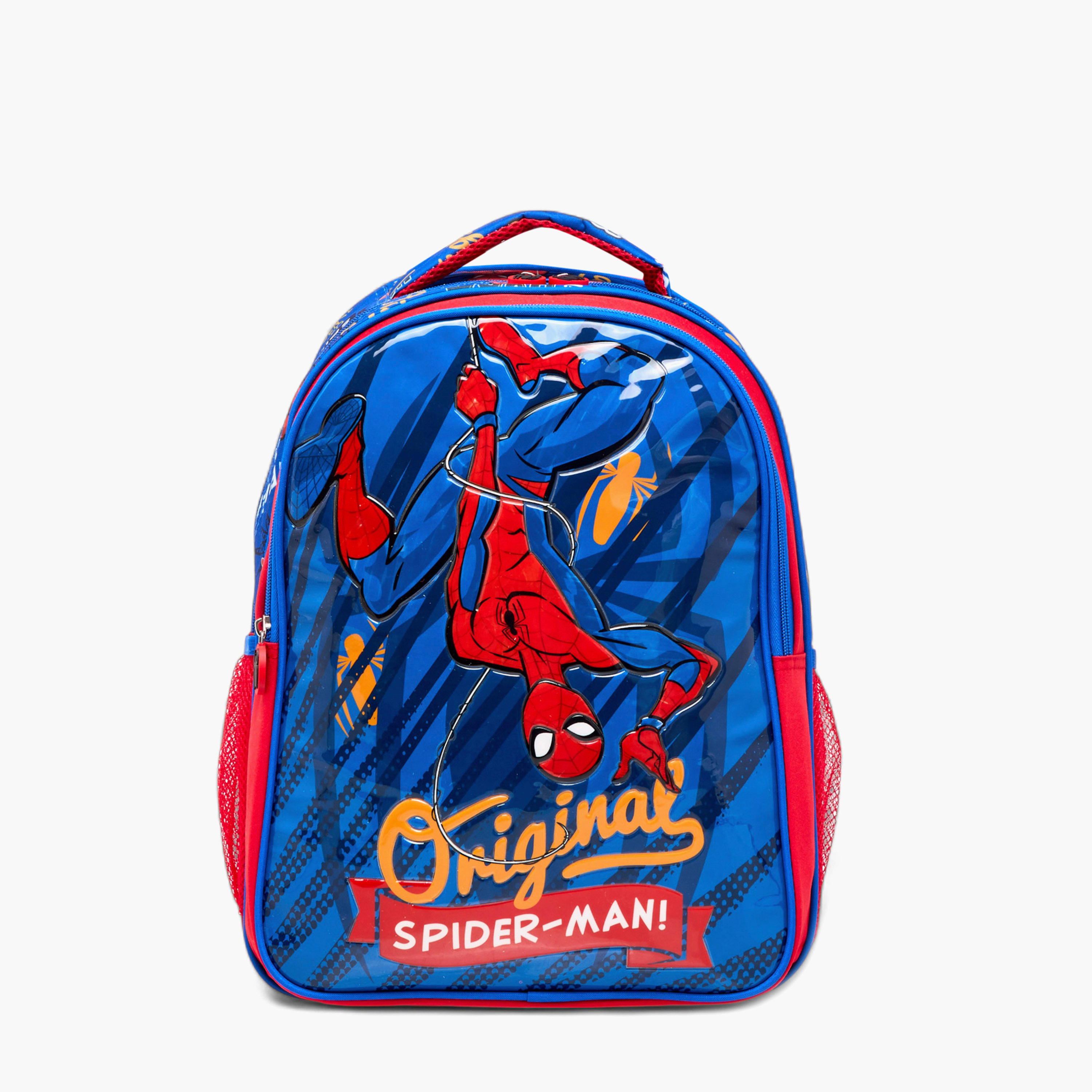 Spider-Man Print 5-Piece Backpack Set -16 inches-school-bagsandbackpacks-backpacks-image-4