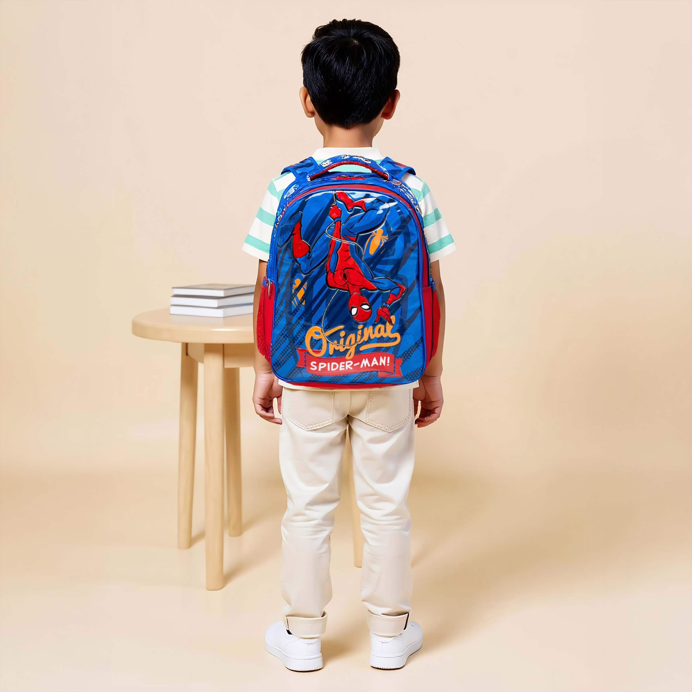Spider-Man Print 5-Piece Backpack Set -16 inches-school-bagsandbackpacks-backpacks-image-2