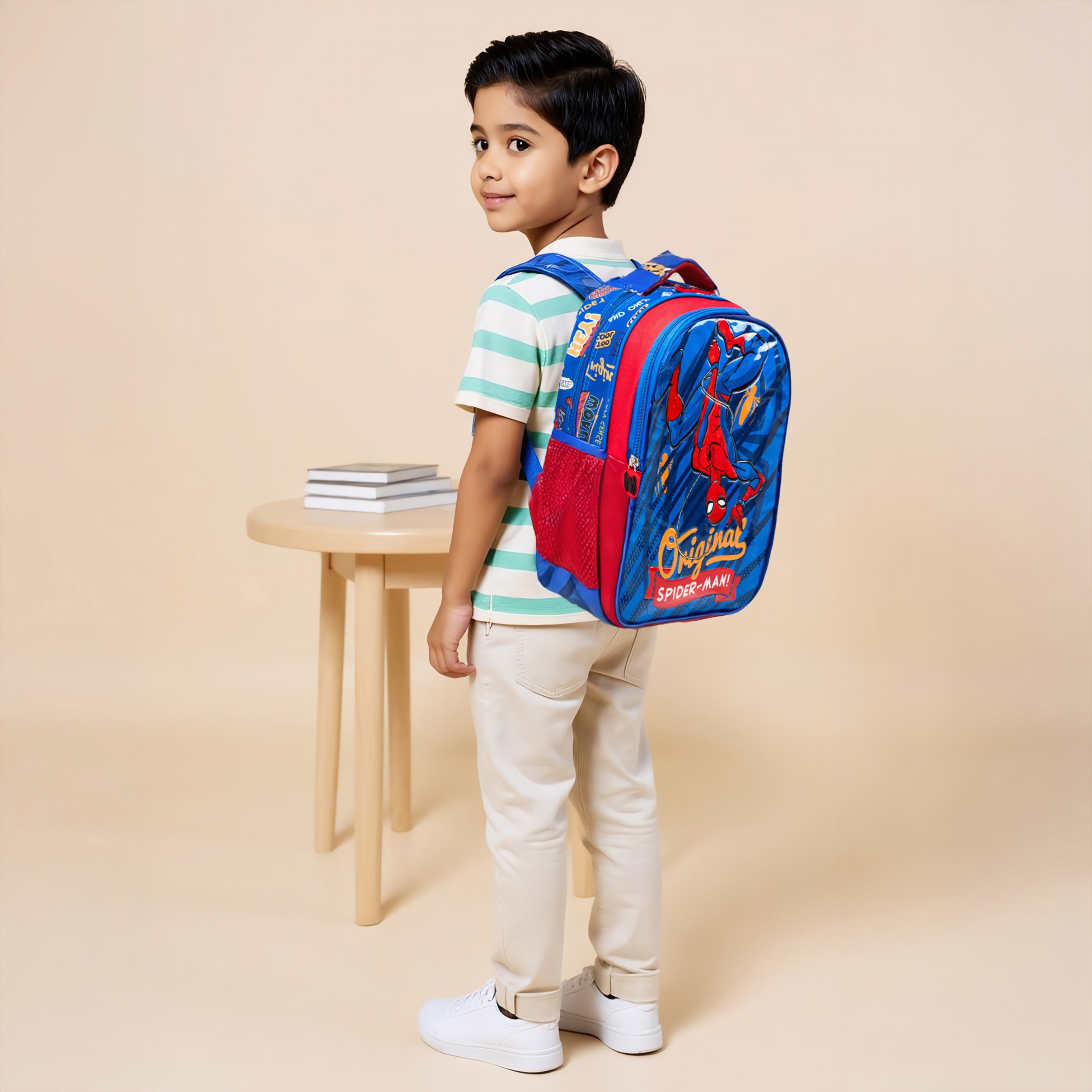 Spider-Man Print 5-Piece Backpack Set -16 inches-school-bagsandbackpacks-backpacks-image-3