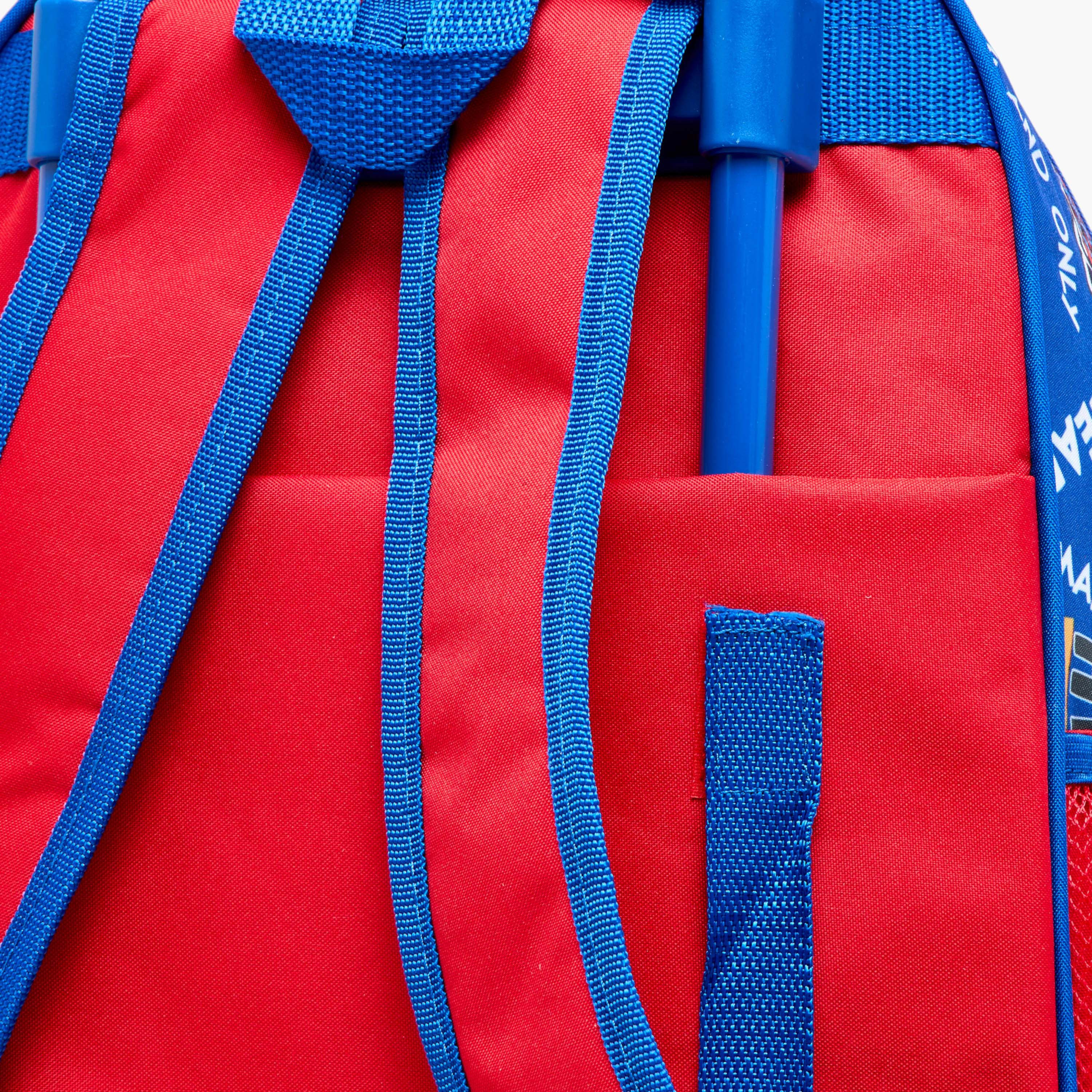طقم شنطة ترولي 5 قطع بطبعات سبايدر مان - 16 بوصة-school-bagsandbackpacks-trolleybags-image-13