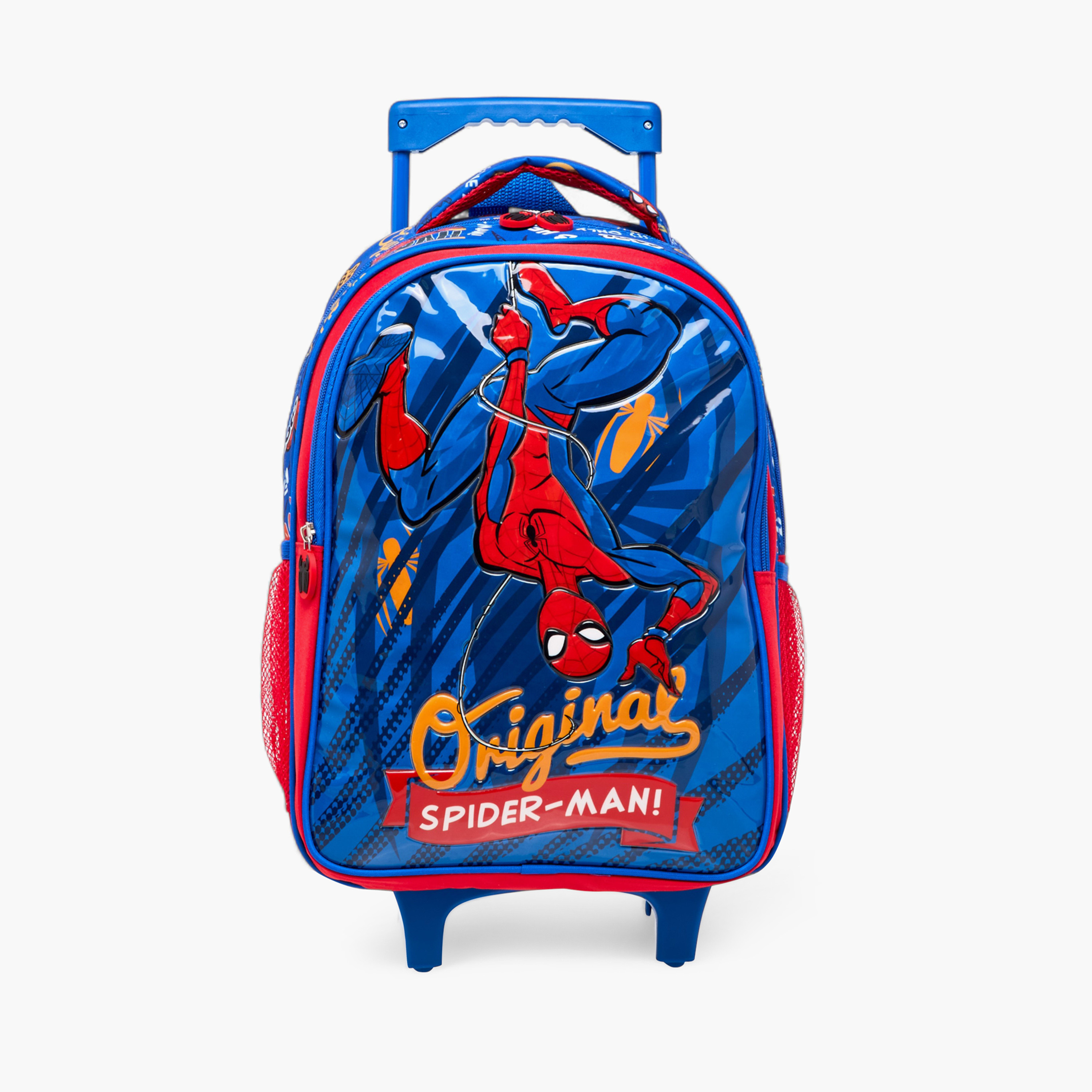 طقم شنطة ترولي 5 قطع بطبعات سبايدر مان - 16 بوصة-school-bagsandbackpacks-trolleybags-image-4