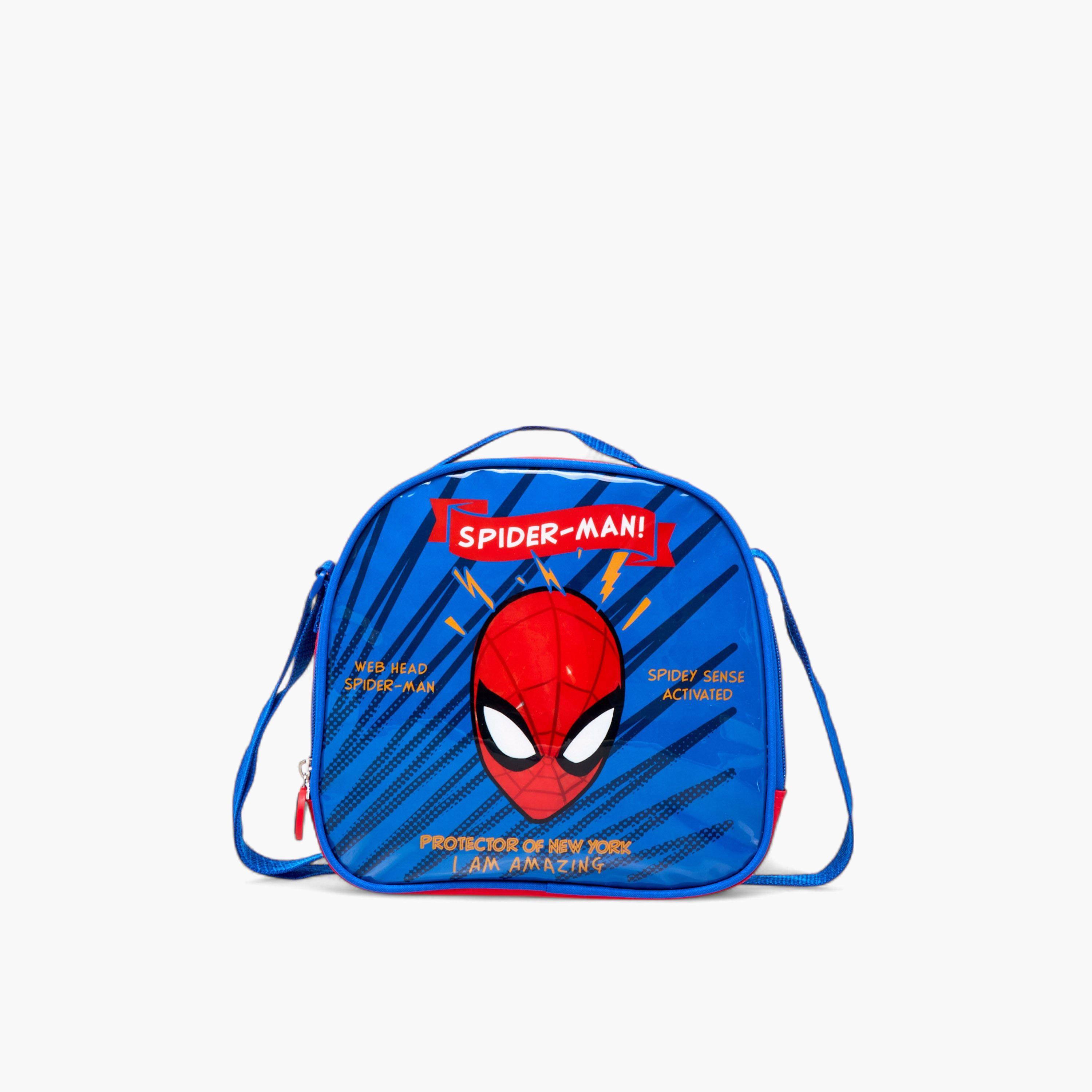 طقم شنطة ترولي 5 قطع بطبعات سبايدر مان - 16 بوصة-school-bagsandbackpacks-trolleybags-image-26