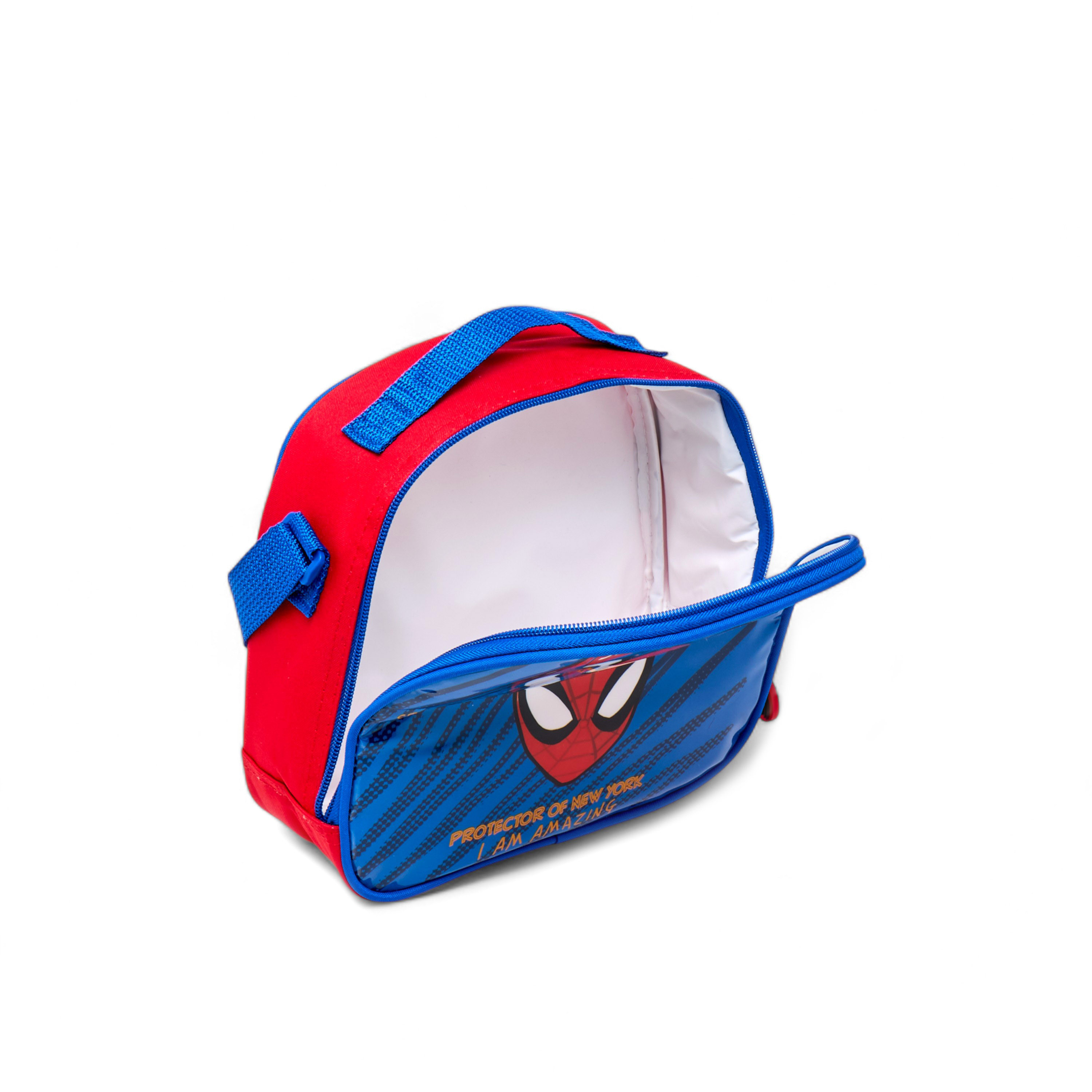 طقم شنطة ترولي 5 قطع بطبعات سبايدر مان - 16 بوصة-school-bagsandbackpacks-trolleybags-image-28