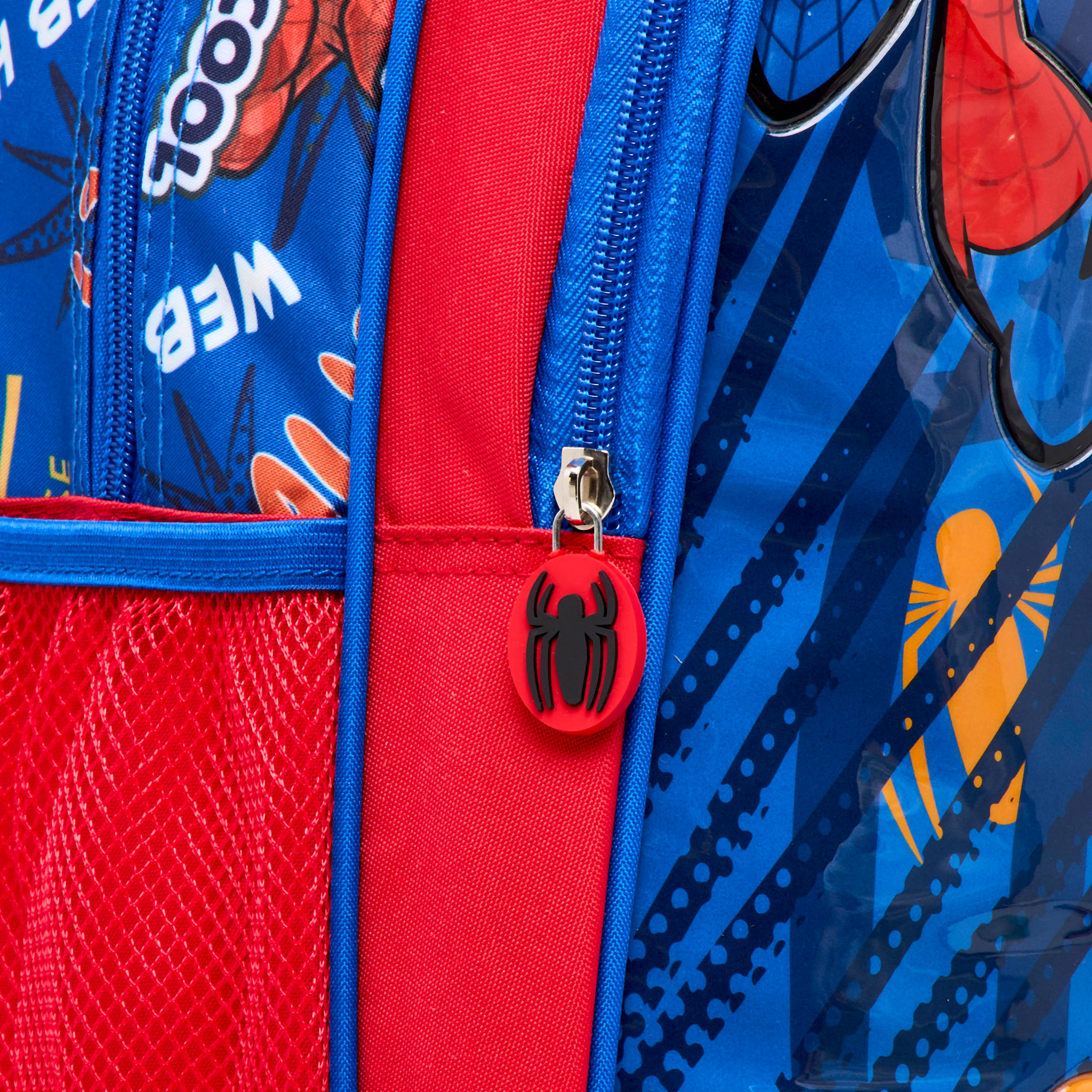 طقم شنطة ترولي 5 قطع بطبعات سبايدر مان - 16 بوصة-school-bagsandbackpacks-trolleybags-image-11