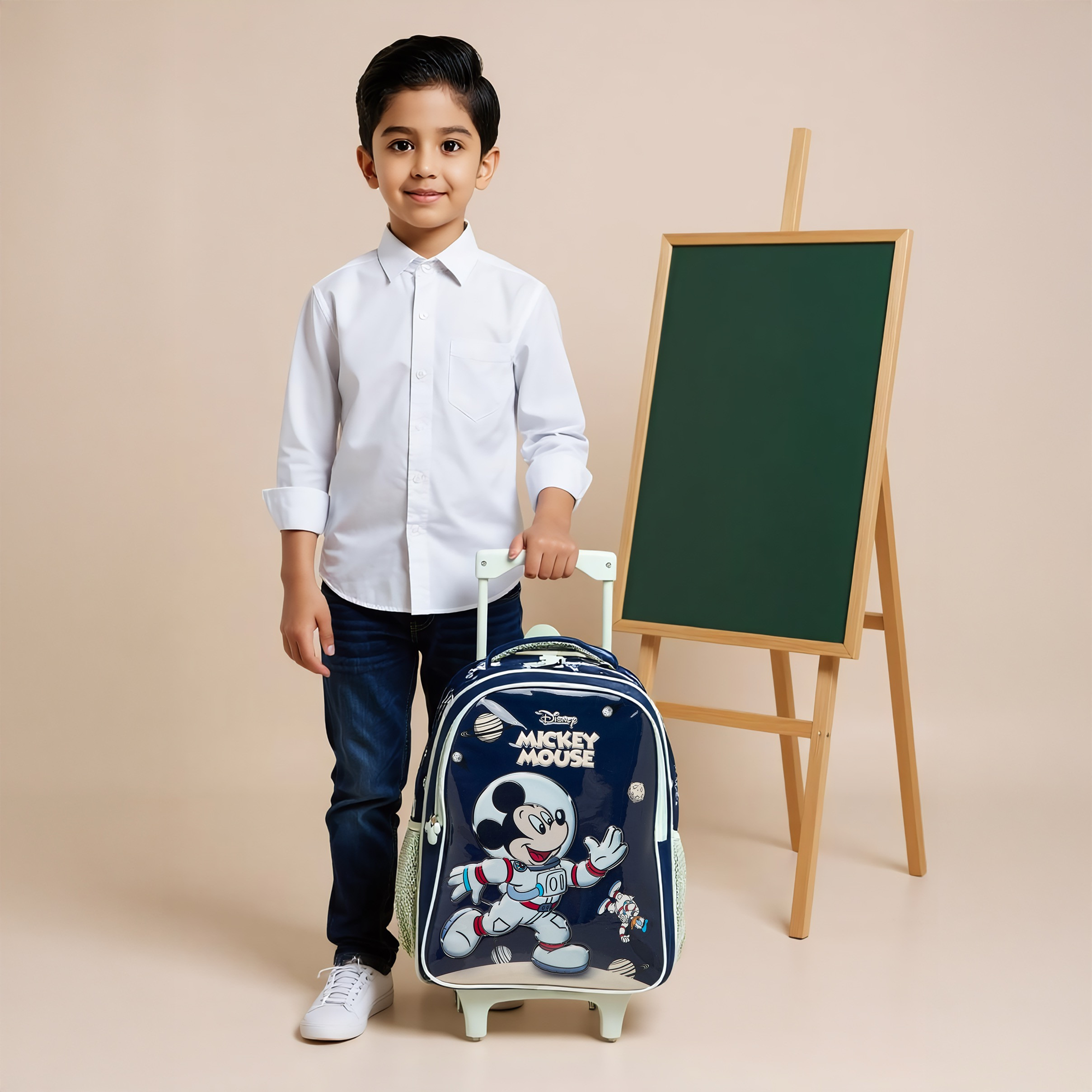 طقم شنطة ظهر ترولي 5 قطع بطبعات ميكي ماوس من ديزني - 16 بوصة-school-bagsandbackpacks-trolleybags-image-9