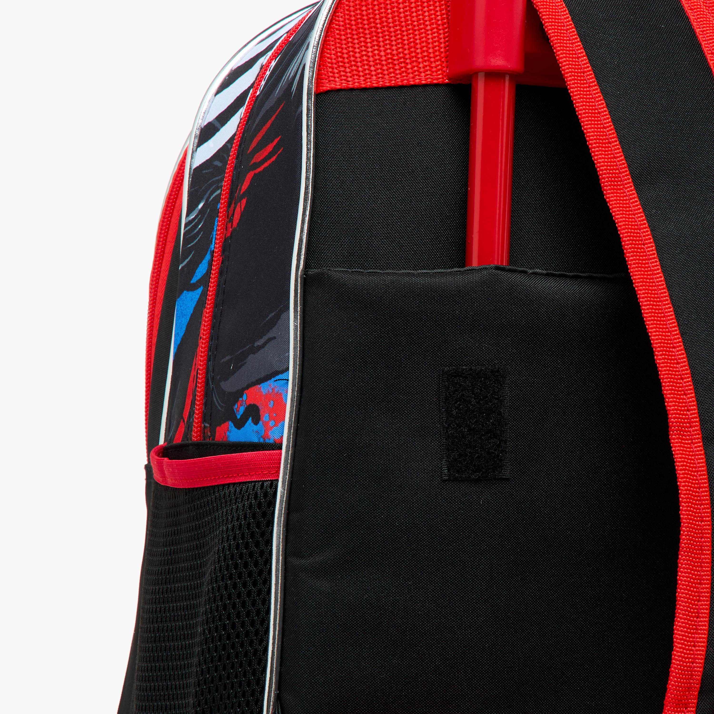 طقم شنطة ظهر ترولي 5 قطع بطبعات سبايدرمان - 16 بوصة-school-bagsandbackpacks-trolleybags-image-13