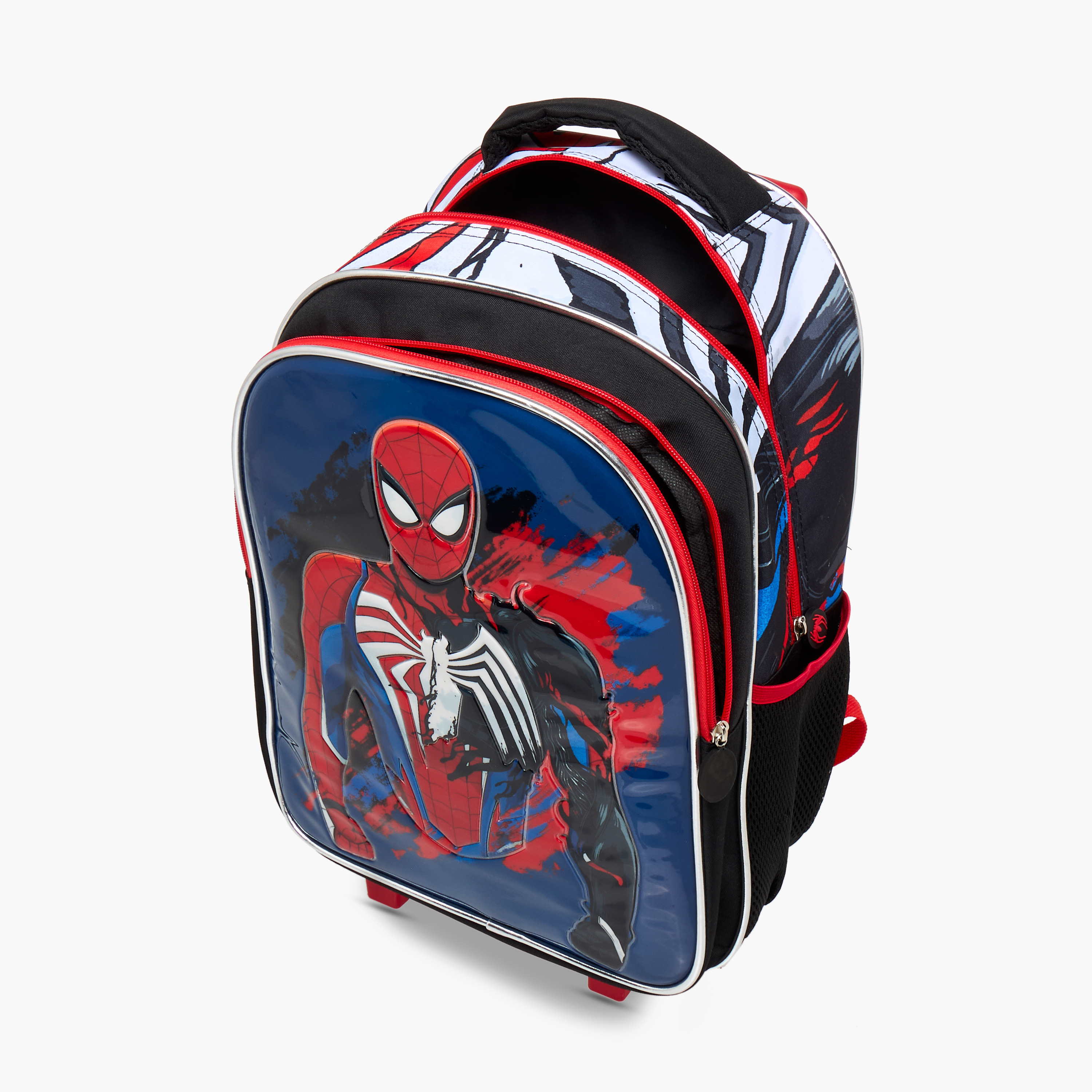 طقم شنطة ظهر ترولي 5 قطع بطبعات سبايدرمان - 16 بوصة-school-bagsandbackpacks-trolleybags-image-16
