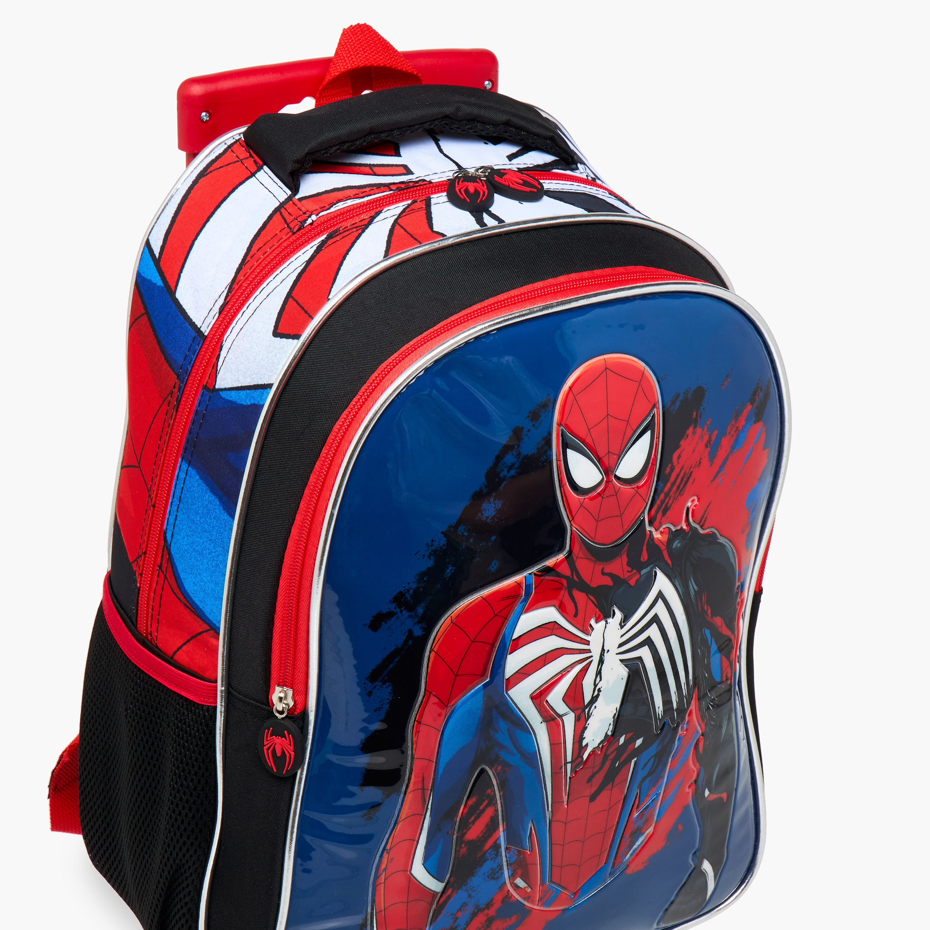 طقم شنطة ظهر ترولي 5 قطع بطبعات سبايدرمان - 16 بوصة-school-bagsandbackpacks-trolleybags-image-17