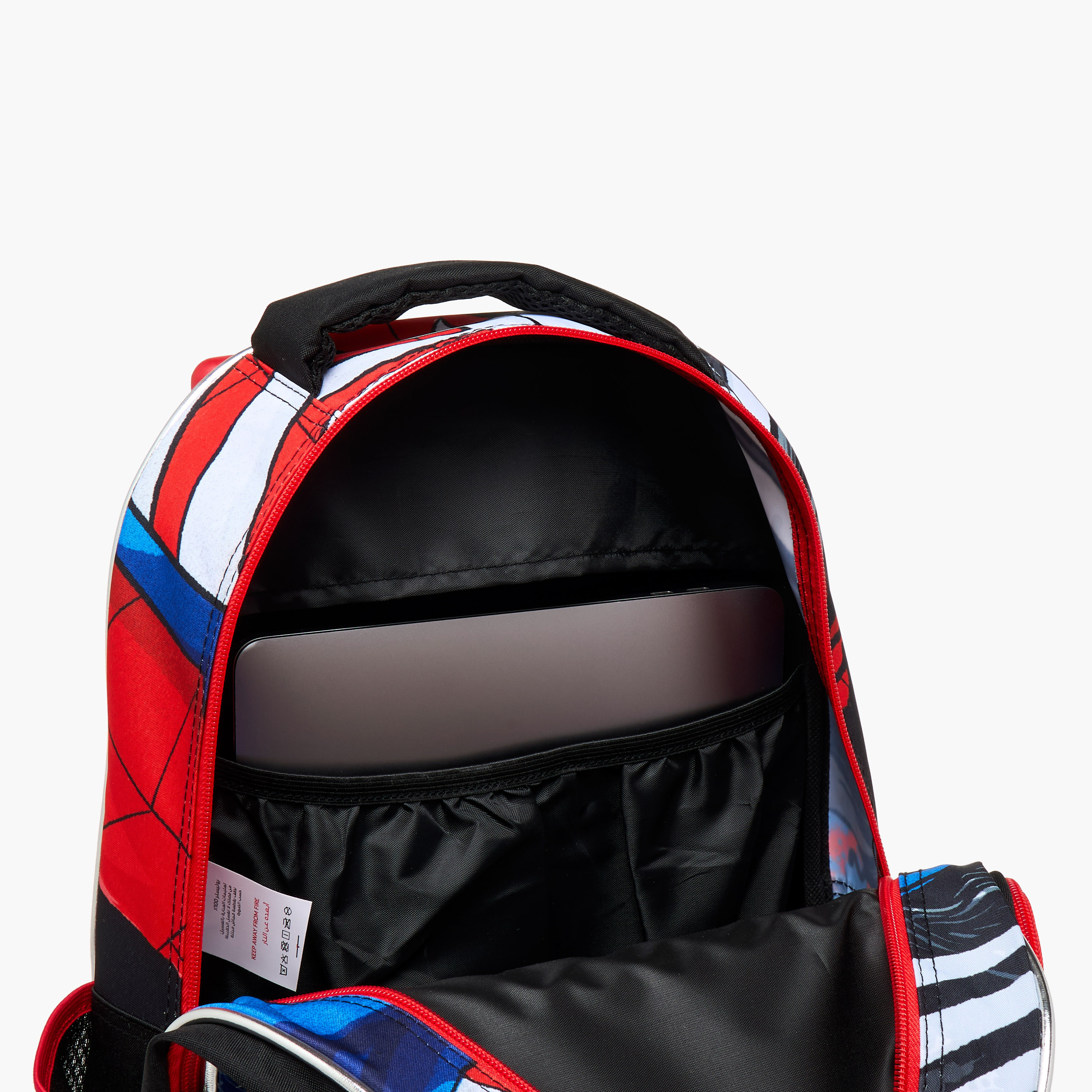 طقم شنطة ظهر ترولي 5 قطع بطبعات سبايدرمان - 16 بوصة-school-bagsandbackpacks-trolleybags-image-18