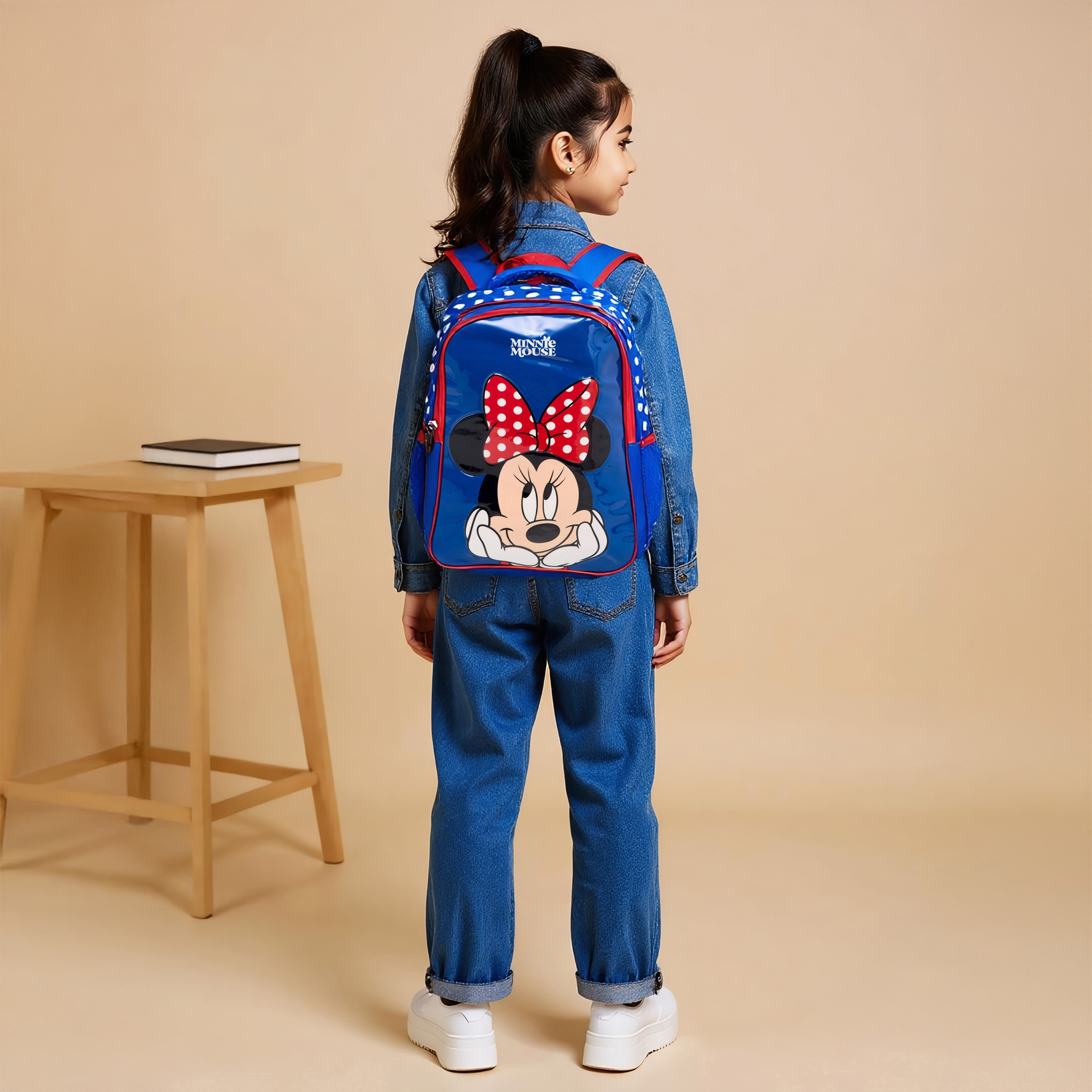 Disney Minnie Mouse Print 5-Piece Backpack Set -16 inches-school-bagsandbackpacks-sets-image-3