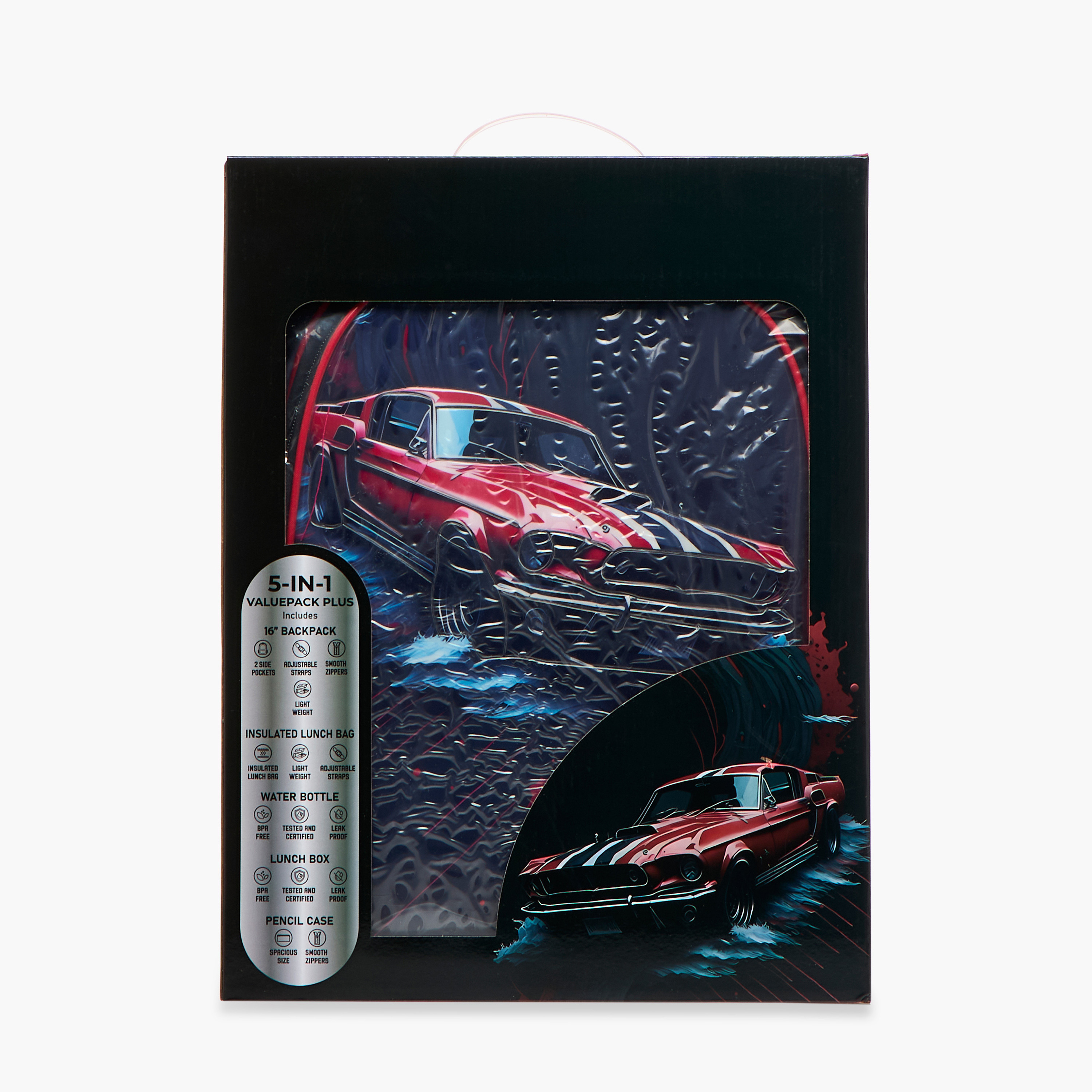Juniors 5-Piece Car Graphic Print Backpack Set - 16 inches-school-bagsandbackpacks-backpacks-image-24