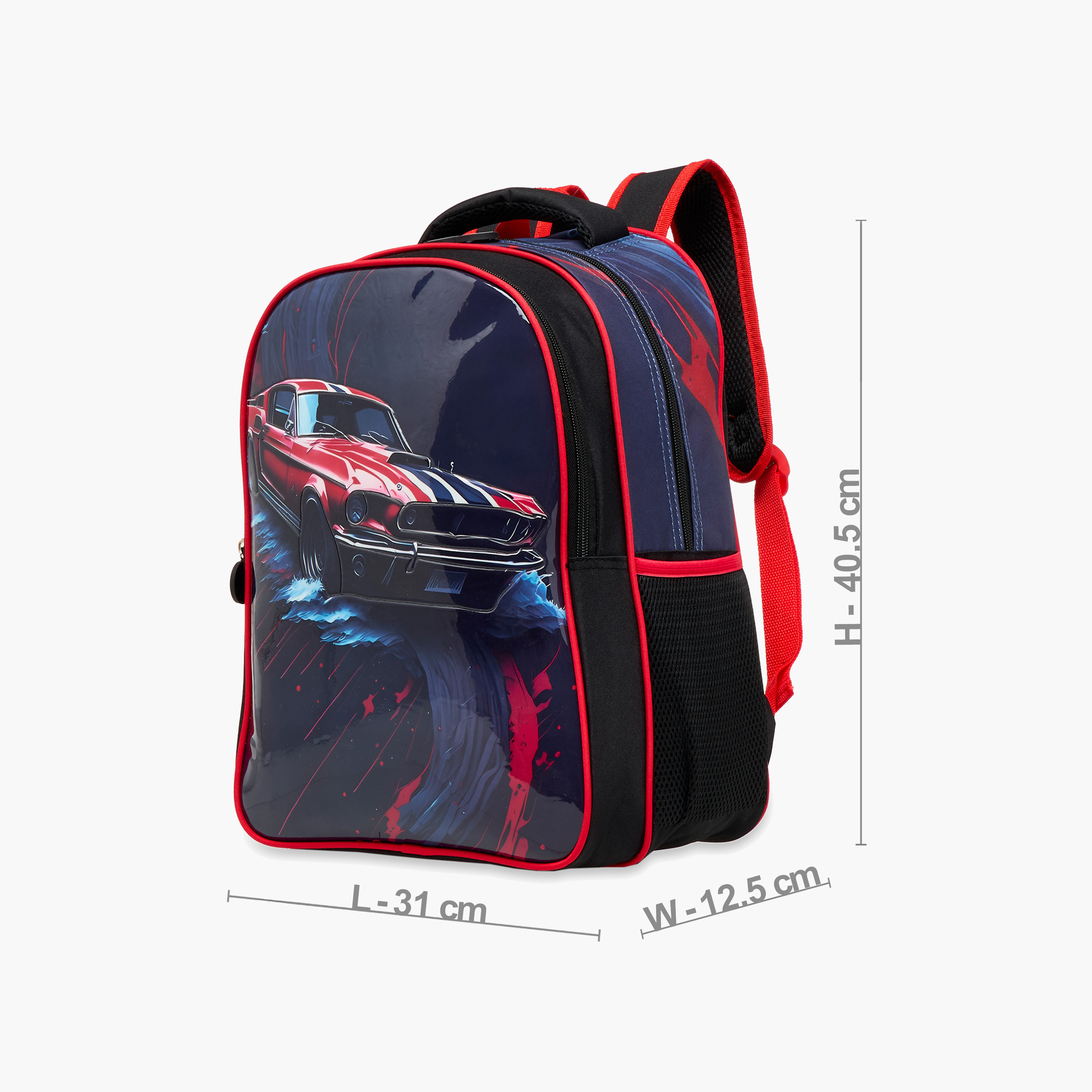 Juniors 5-Piece Car Graphic Print Backpack Set - 16 inches-school-bagsandbackpacks-backpacks-image-3