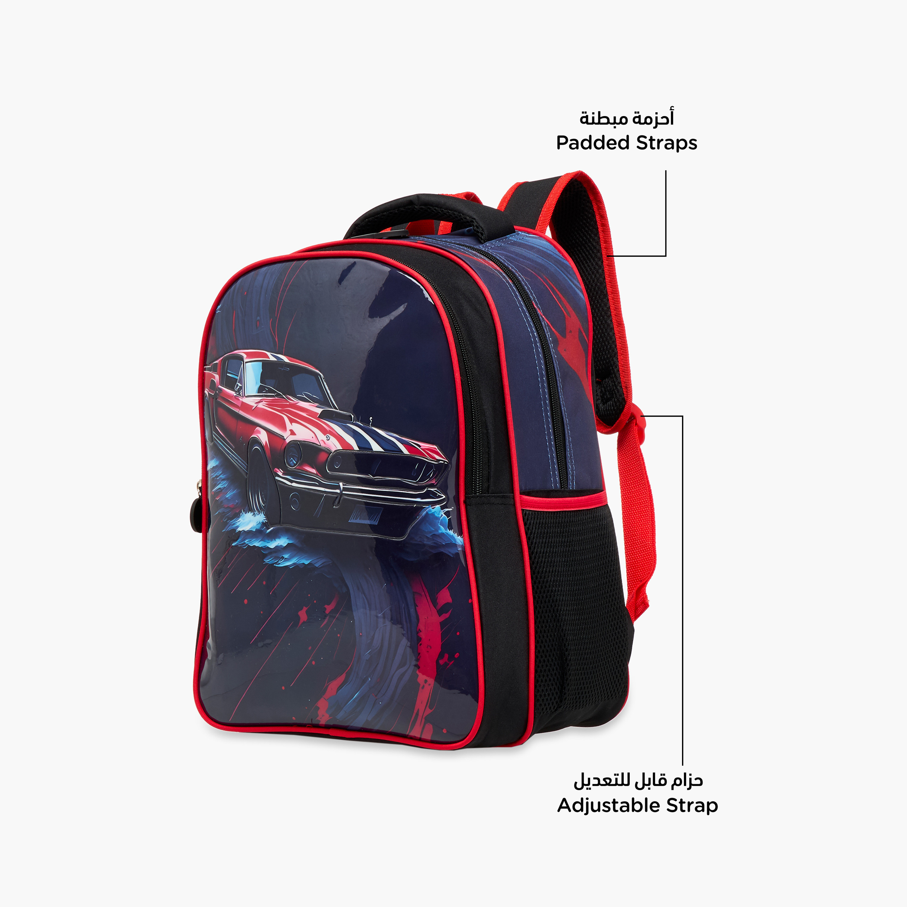 Juniors 5-Piece Car Graphic Print Backpack Set - 16 inches-school-bagsandbackpacks-backpacks-image-7