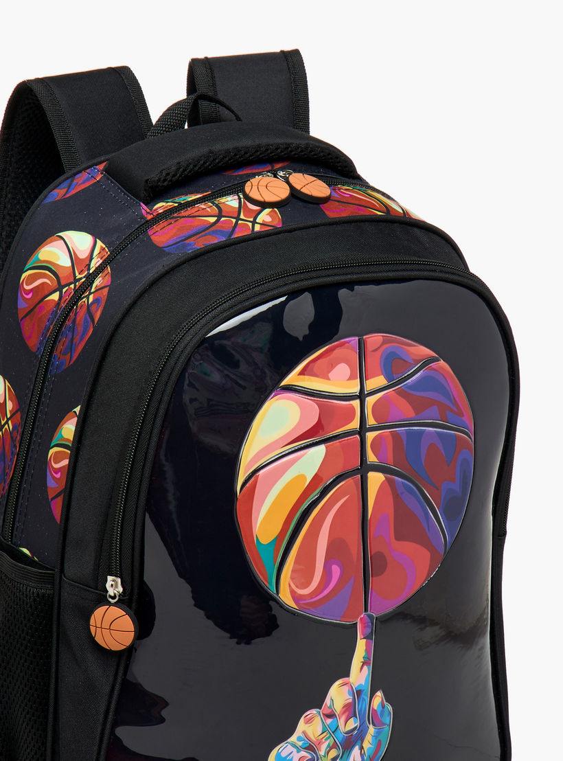 Color Basketball Backpack Buy Juniors Basketball Print 5-Piece Backpack Set - 16 inches Online ...