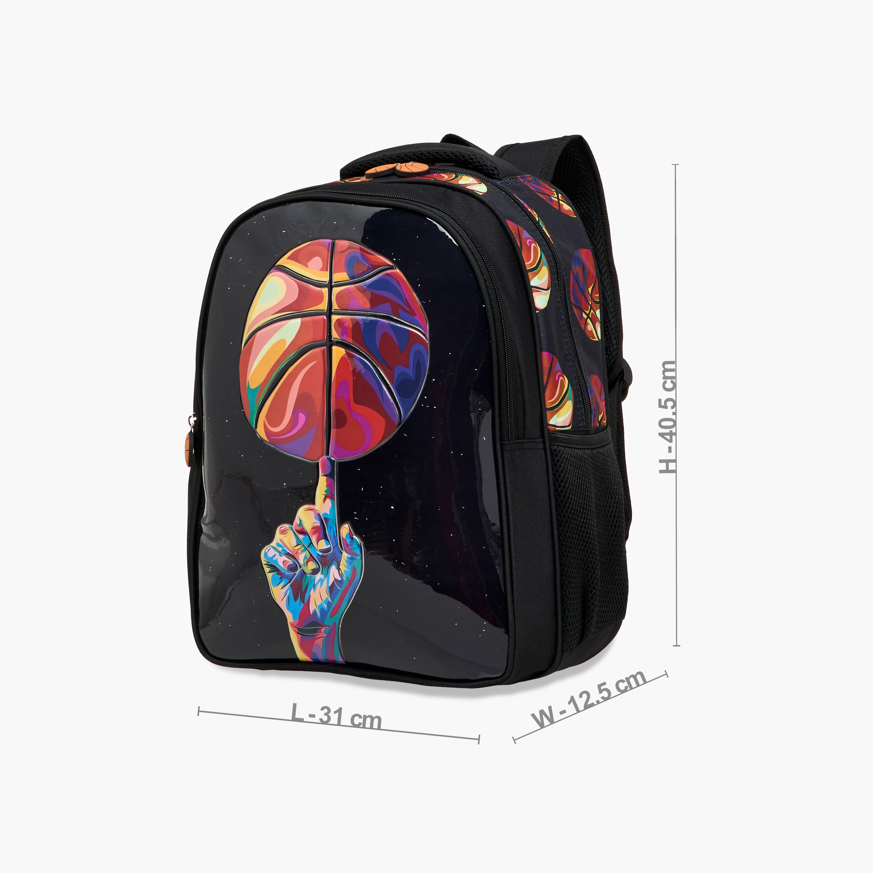 Juniors Basketball Print 5-Piece Backpack Set - 16 inches-school-bagsandbackpacks-sets-image-5