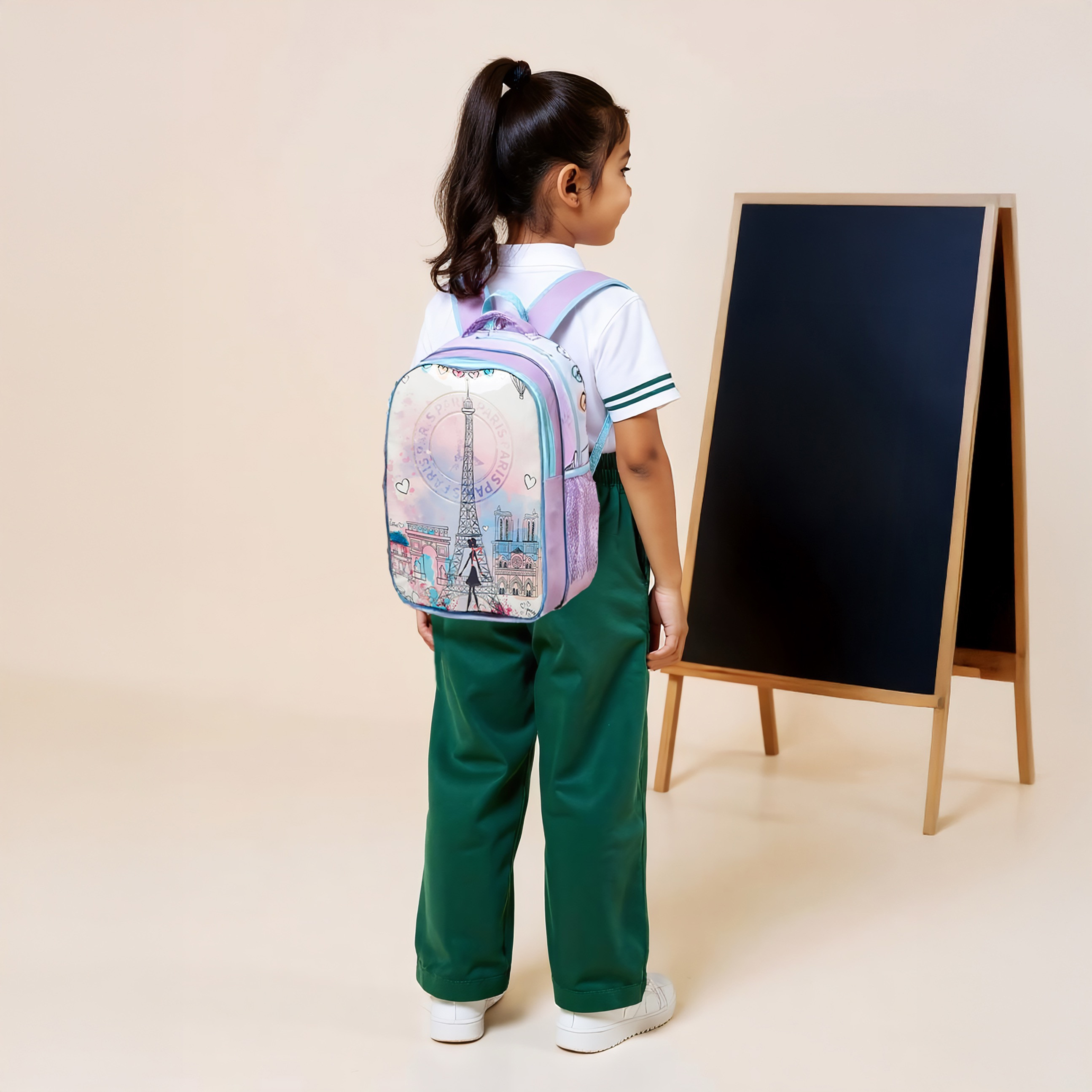 طقم شنطة ظهر 5 قطع بطبعات من جونيورز - 16 بوصة-school-bagsandbackpacks-backpacks-image-2