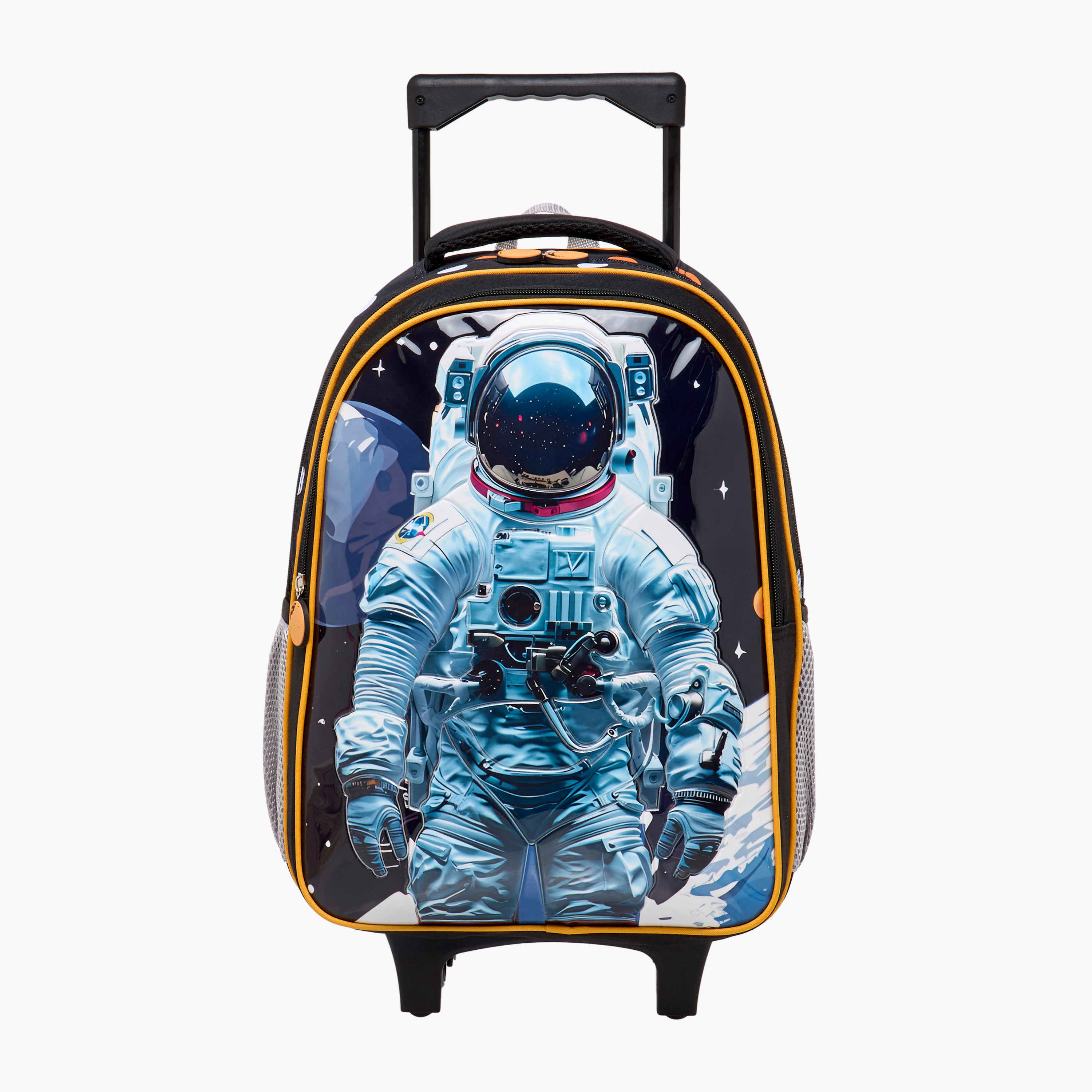 طقم شنطة ترولي وشنطة ظهر بطبعات 5 قطع رائد فضاء من جونيورز - 16 بوصة-school-bagsandbackpacks-trolleybags-image-9