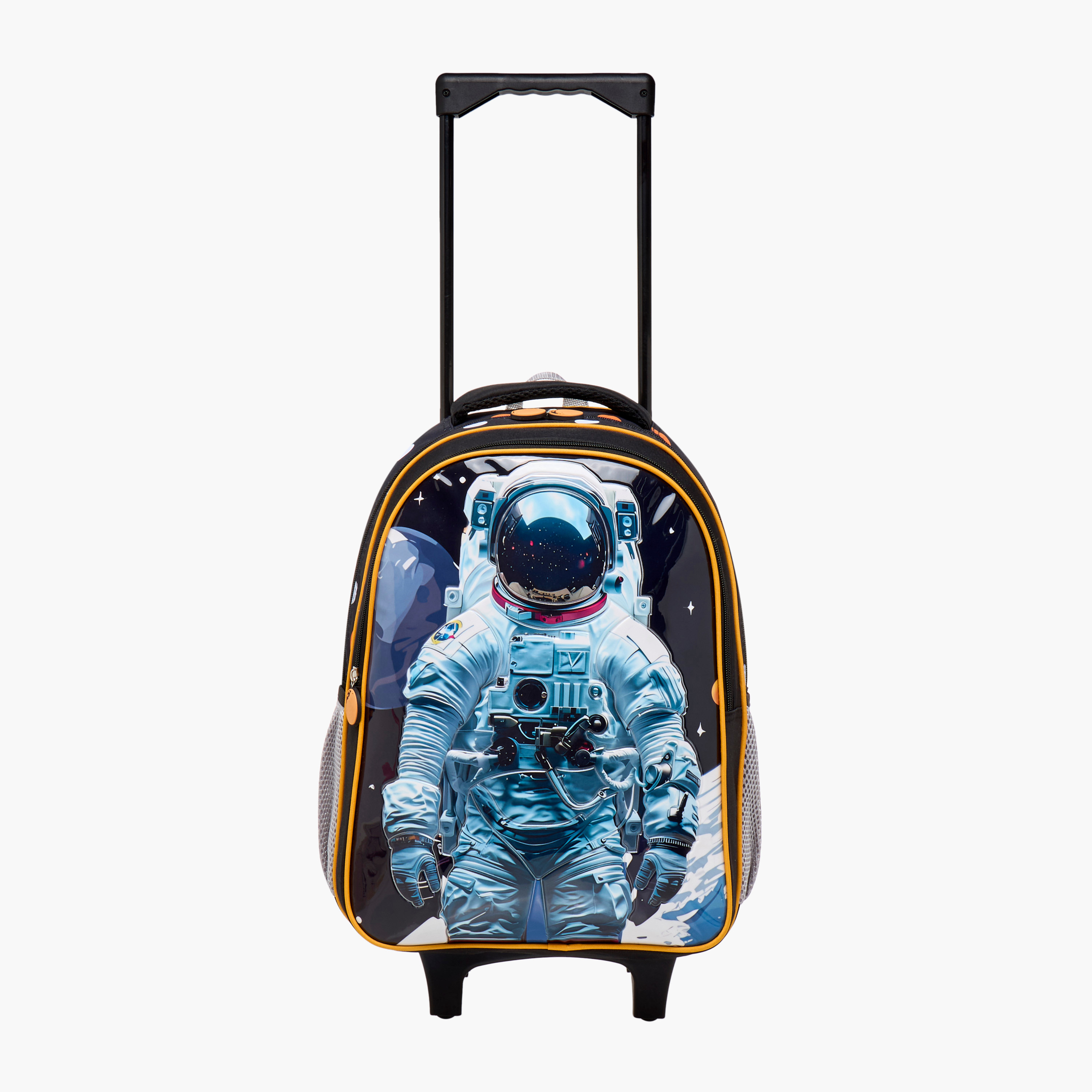 طقم شنطة ترولي وشنطة ظهر بطبعات 5 قطع رائد فضاء من جونيورز - 16 بوصة-school-bagsandbackpacks-trolleybags-image-5