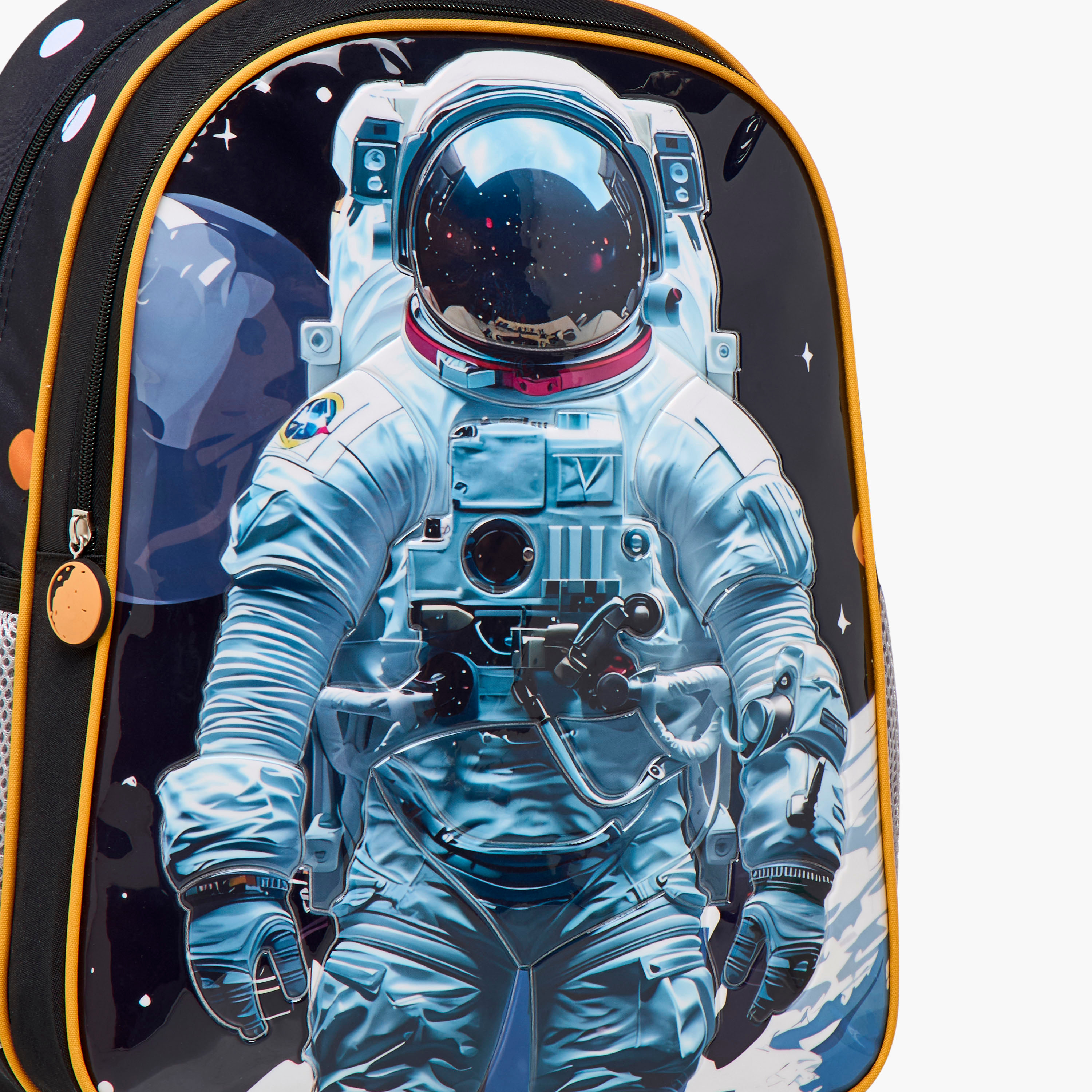 طقم شنطة ترولي وشنطة ظهر بطبعات 5 قطع رائد فضاء من جونيورز - 16 بوصة-school-bagsandbackpacks-trolleybags-image-3