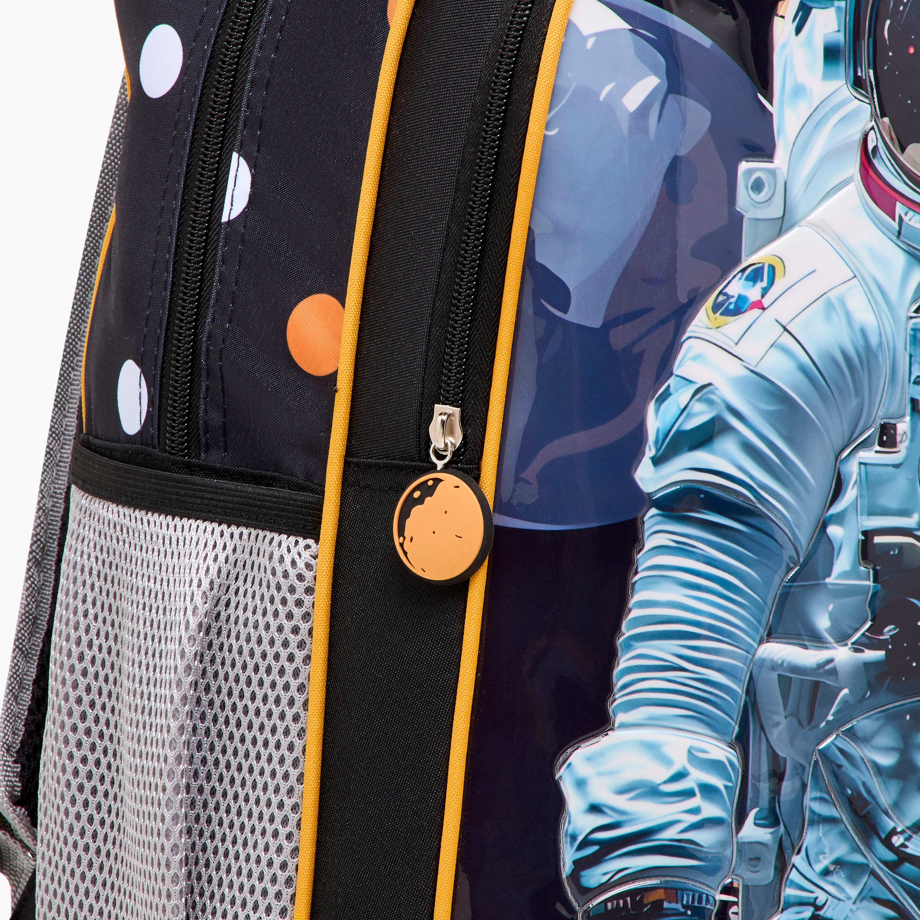 طقم شنطة ترولي وشنطة ظهر بطبعات 5 قطع رائد فضاء من جونيورز - 16 بوصة-school-bagsandbackpacks-trolleybags-image-2