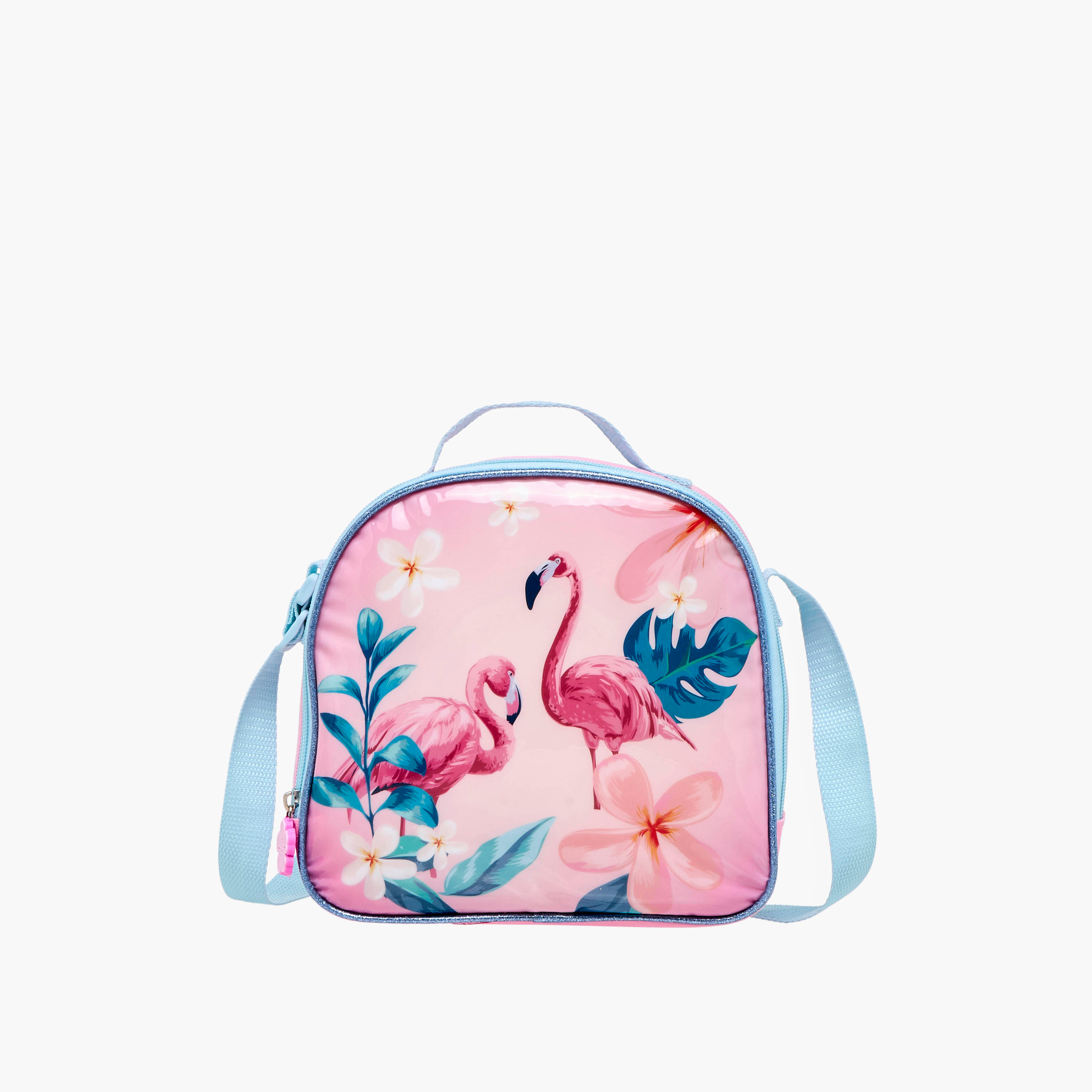 Juniors 5-Piece Flamingo Print Trolley Backpack Set - 16 inches-school-bagsandbackpacks-trolleybags-image-14