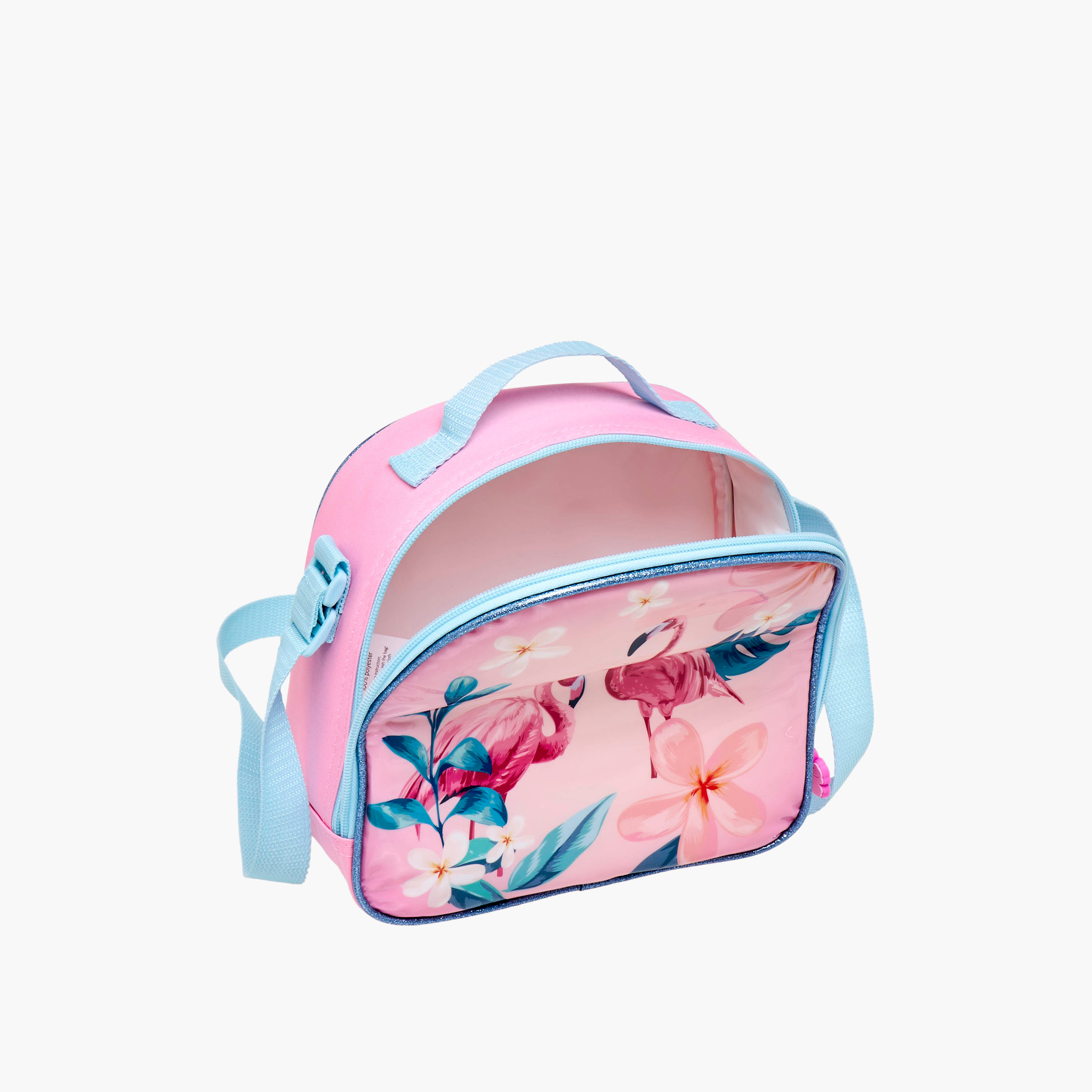 Juniors 5-Piece Flamingo Print Trolley Backpack Set - 16 inches-school-bagsandbackpacks-trolleybags-image-16