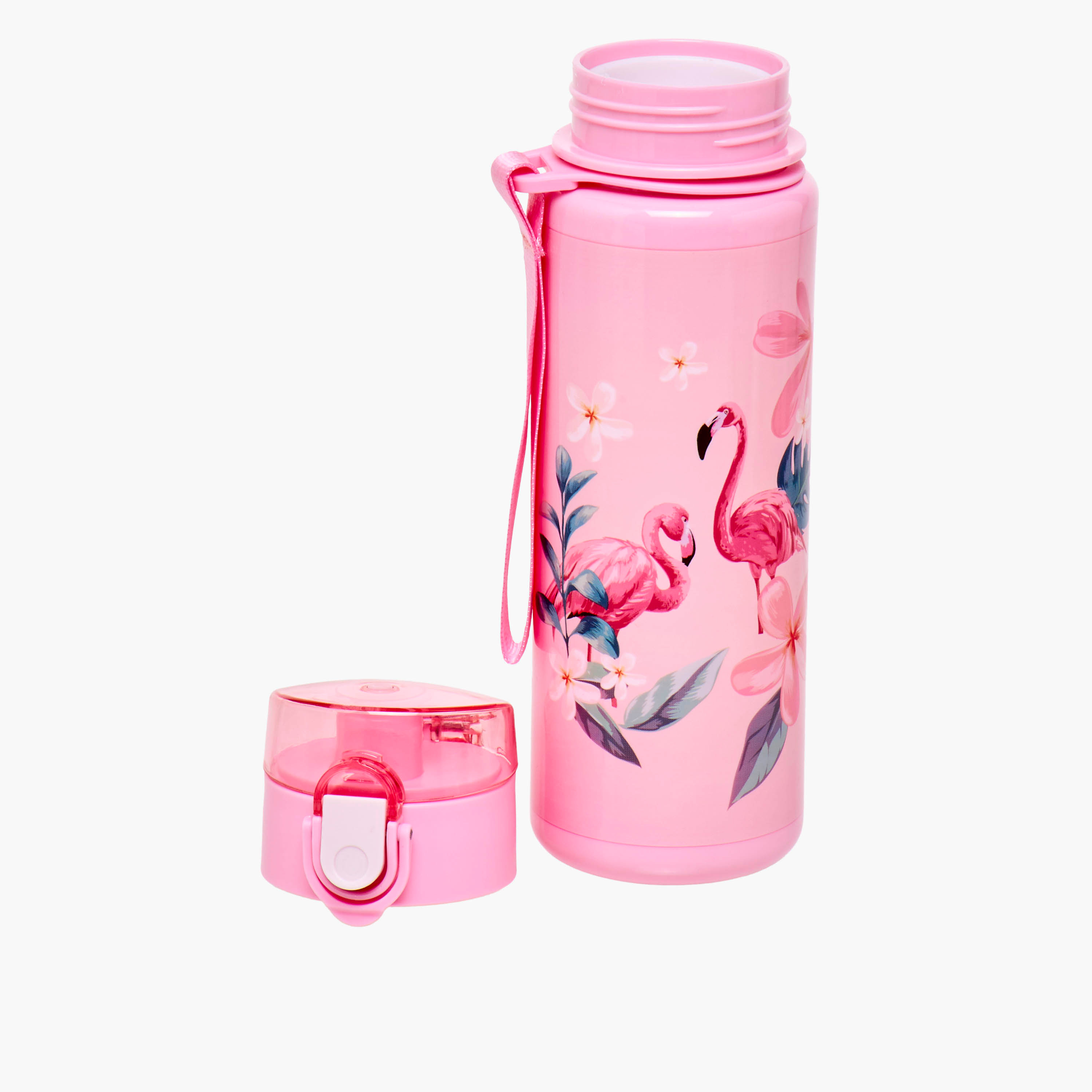 Juniors 5-Piece Flamingo Print Trolley Backpack Set - 16 inches-school-bagsandbackpacks-trolleybags-image-24
