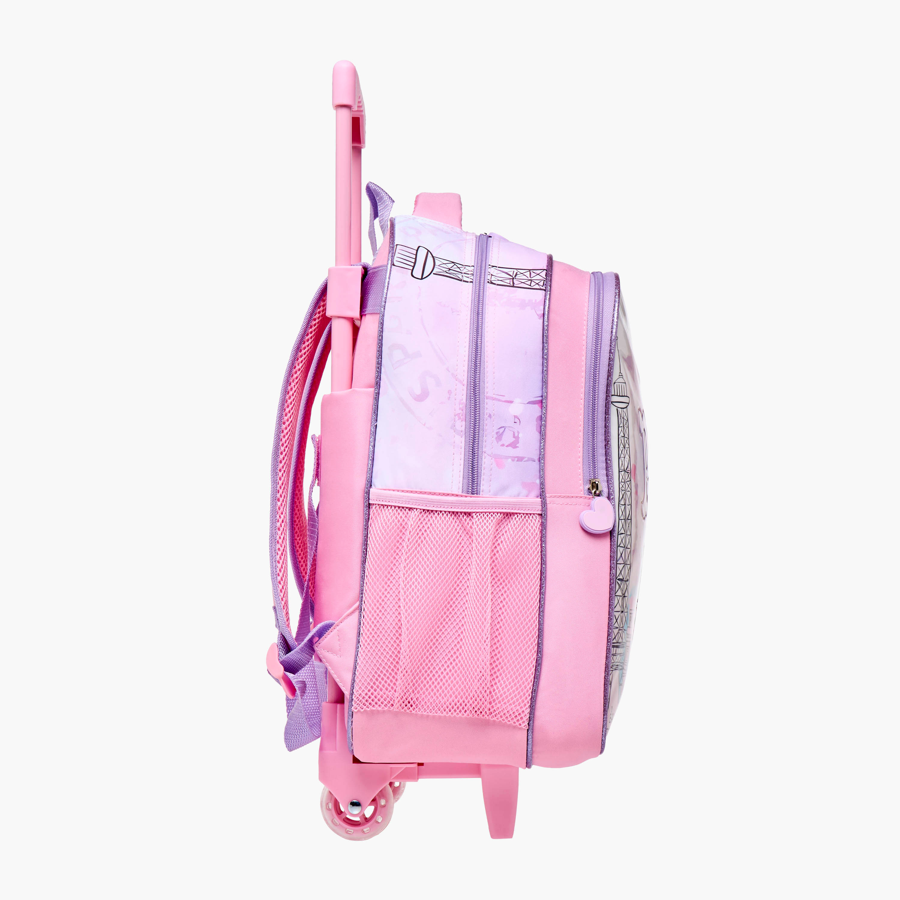 Juniors 5-Piece Paris Print Trolley Backpack Set - 16 inches-school-bagsandbackpacks-trolleybags-image-4