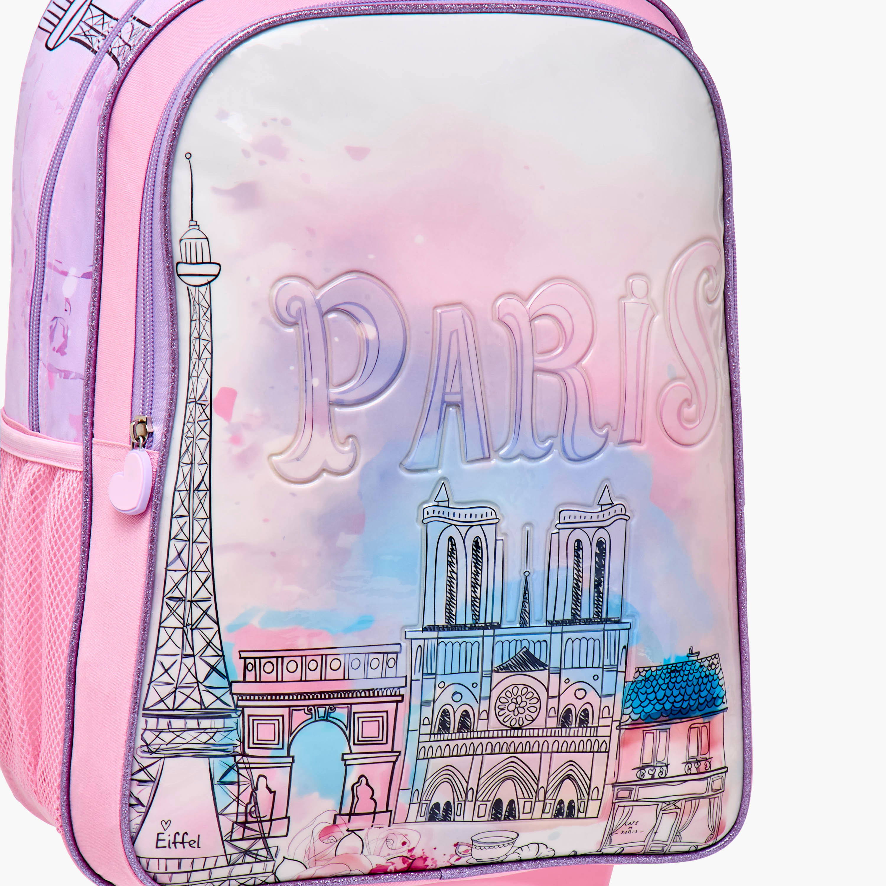 Juniors 5-Piece Paris Print Trolley Backpack Set - 16 inches-school-bagsandbackpacks-trolleybags-image-8