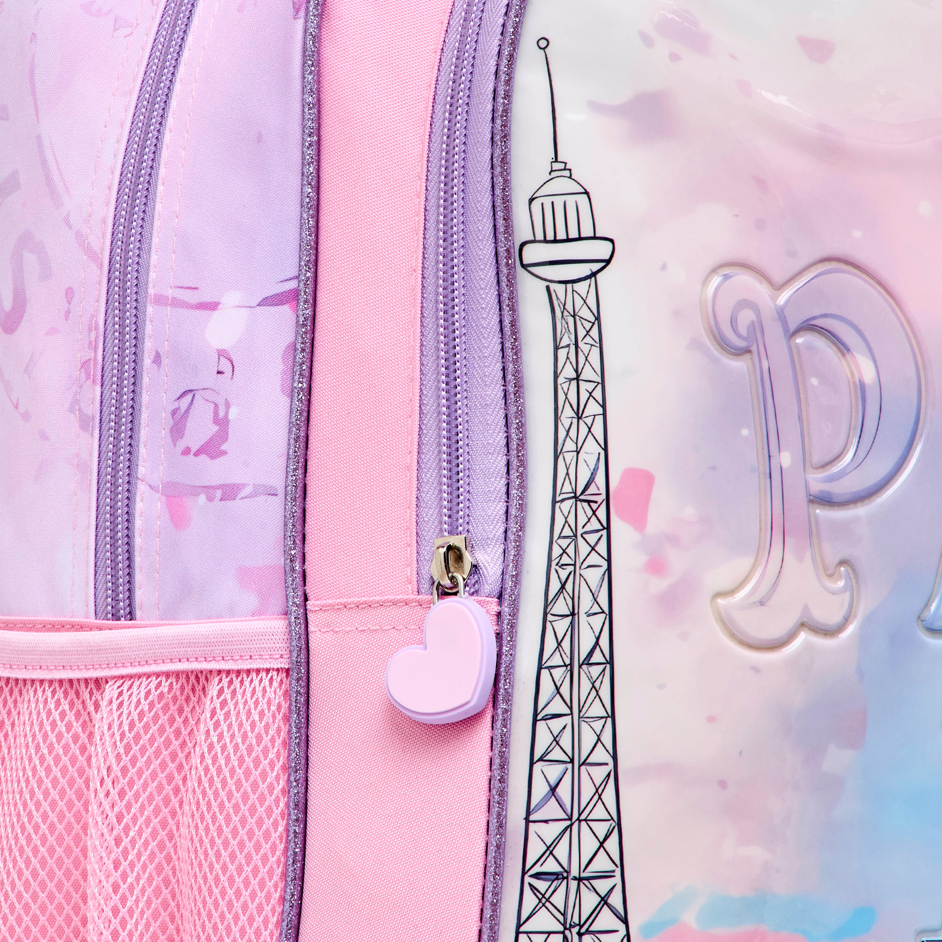 Juniors 5-Piece Paris Print Trolley Backpack Set - 16 inches-school-bagsandbackpacks-trolleybags-image-9