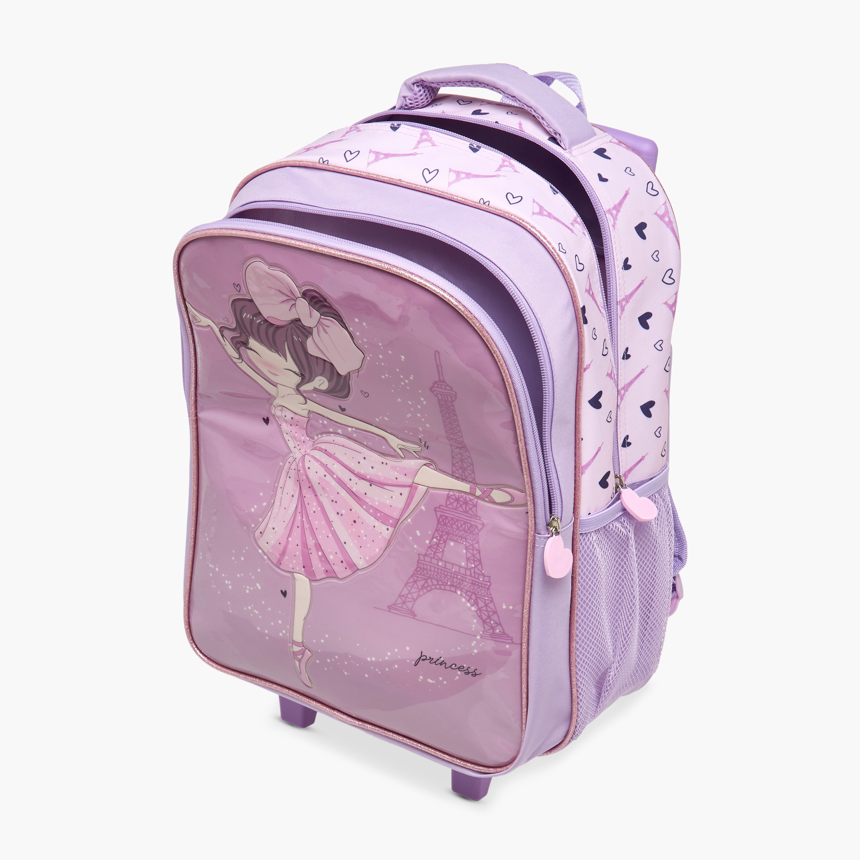 طقم شنطة ظهر ترولي 5 قطع بطبعات من جونيورز - 16 بوصة-school-bagsandbackpacks-trolleybags-image-16