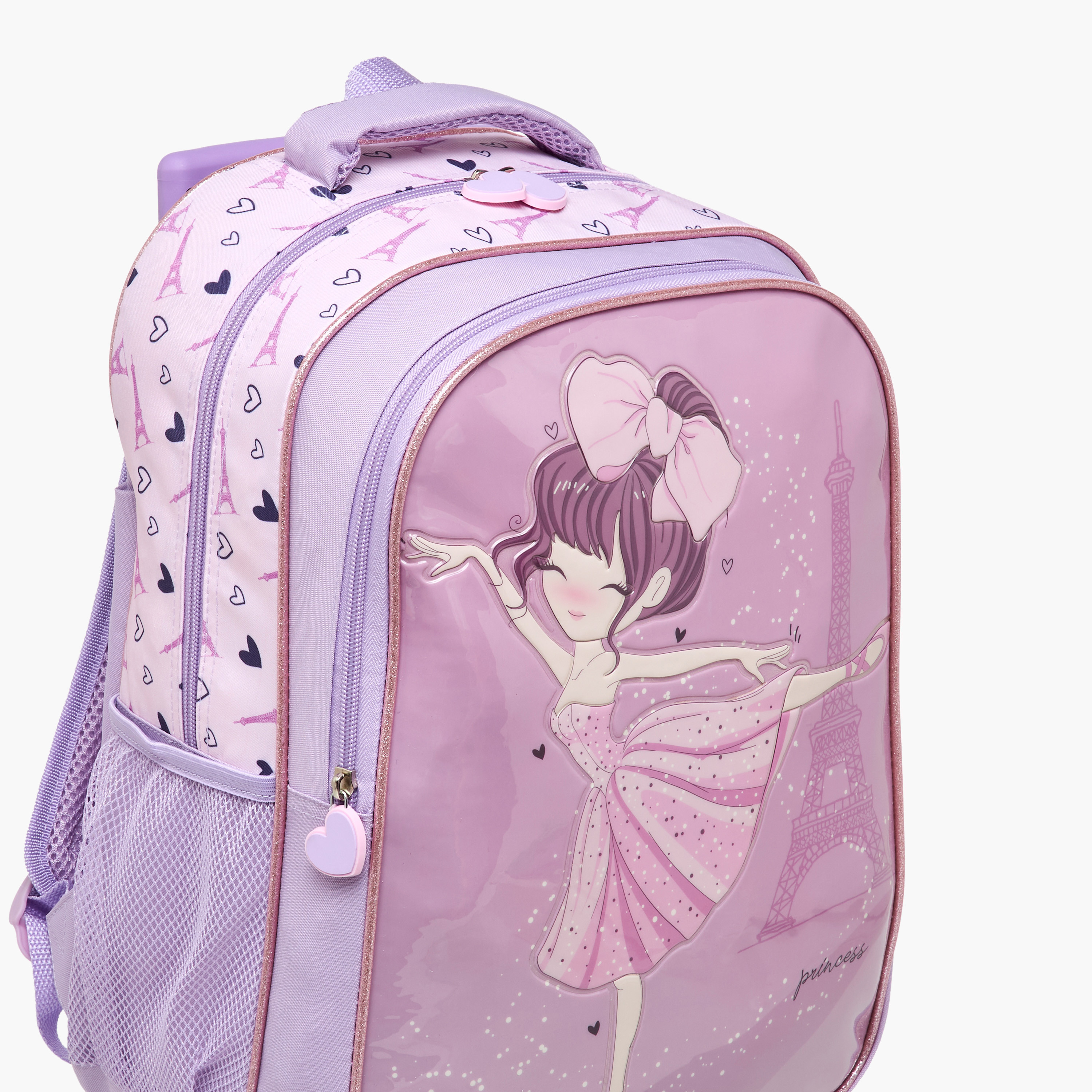 طقم شنطة ظهر ترولي 5 قطع بطبعات من جونيورز - 16 بوصة-school-bagsandbackpacks-trolleybags-image-18