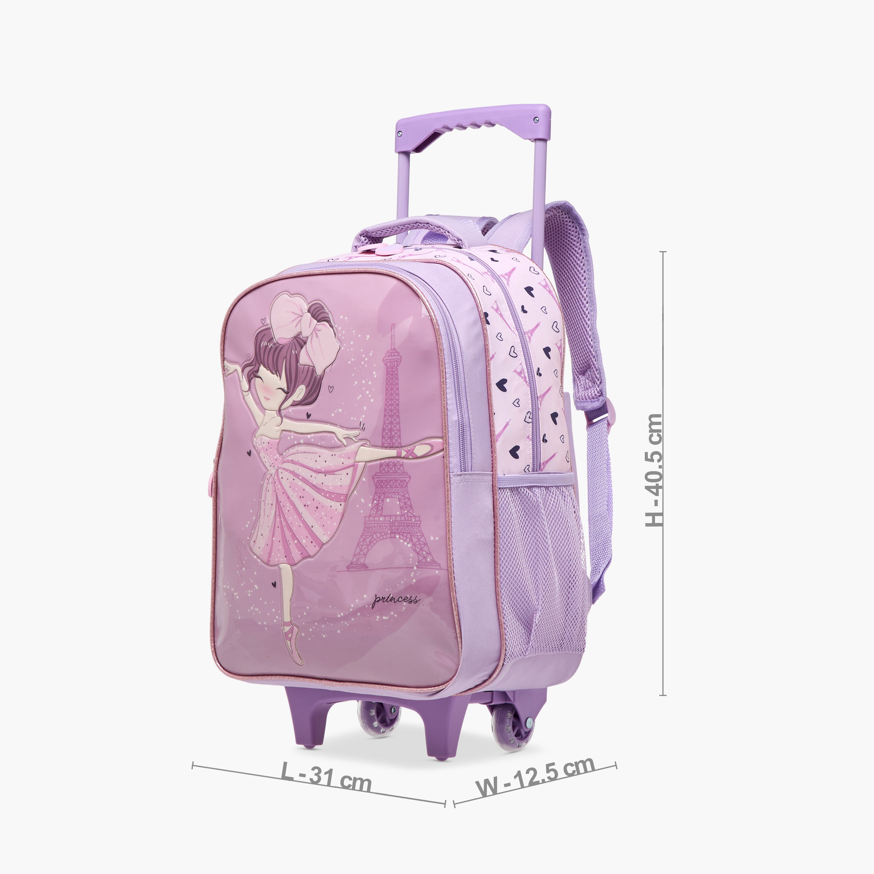 طقم شنطة ظهر ترولي 5 قطع بطبعات من جونيورز - 16 بوصة-school-bagsandbackpacks-trolleybags-image-5