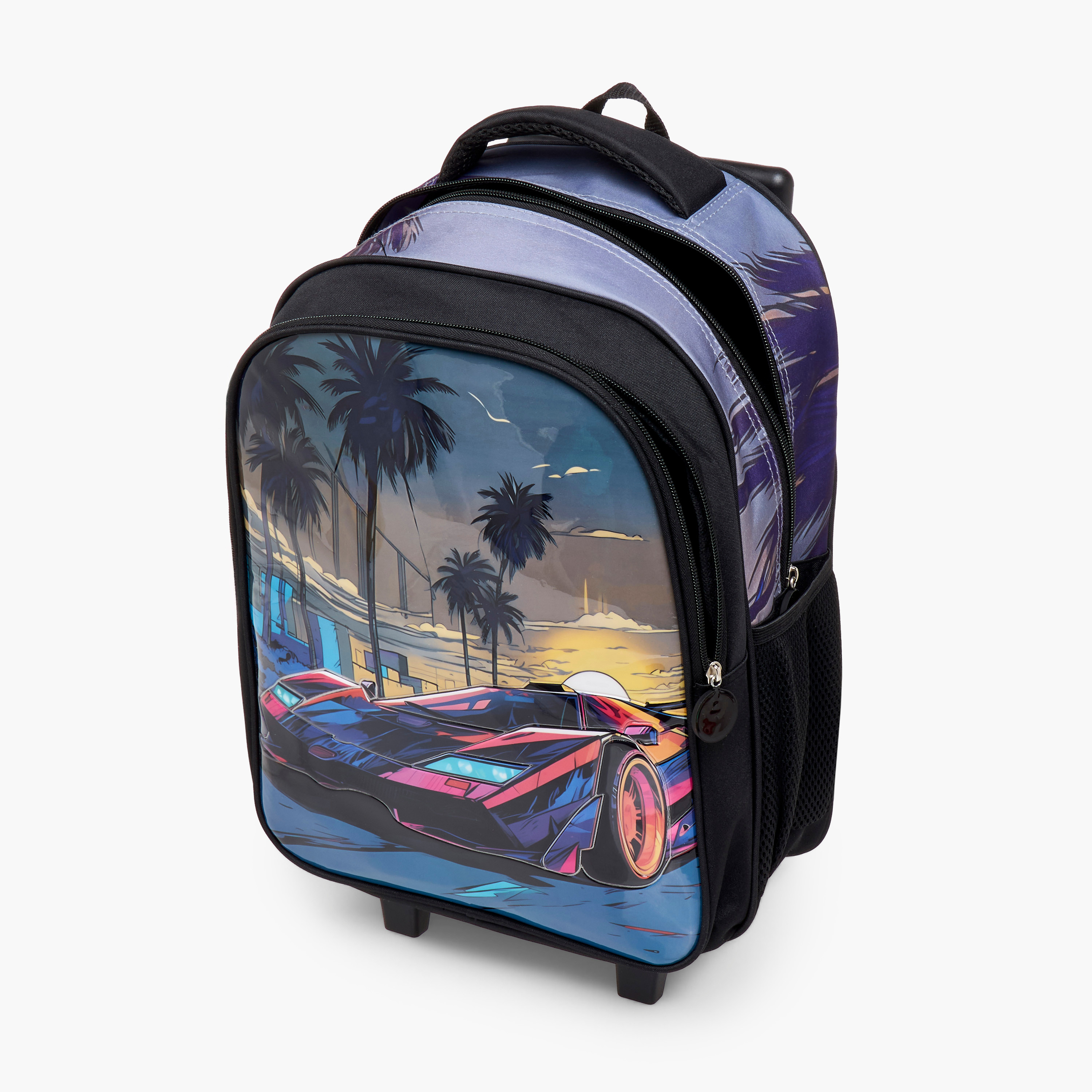 Juniors 5-Piece Graphic Print Trolley Backpack Set - 16 inches-school-bagsandbackpacks-trolleybags-image-12
