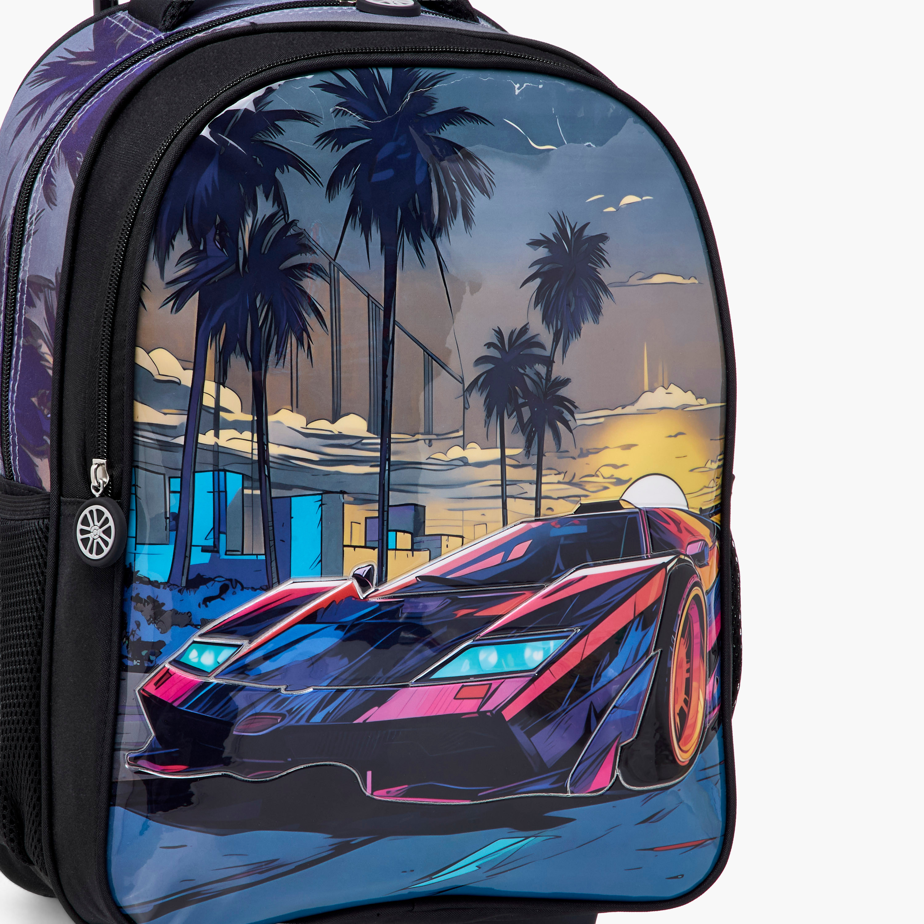 Juniors 5-Piece Graphic Print Trolley Backpack Set - 16 inches-school-bagsandbackpacks-trolleybags-image-9