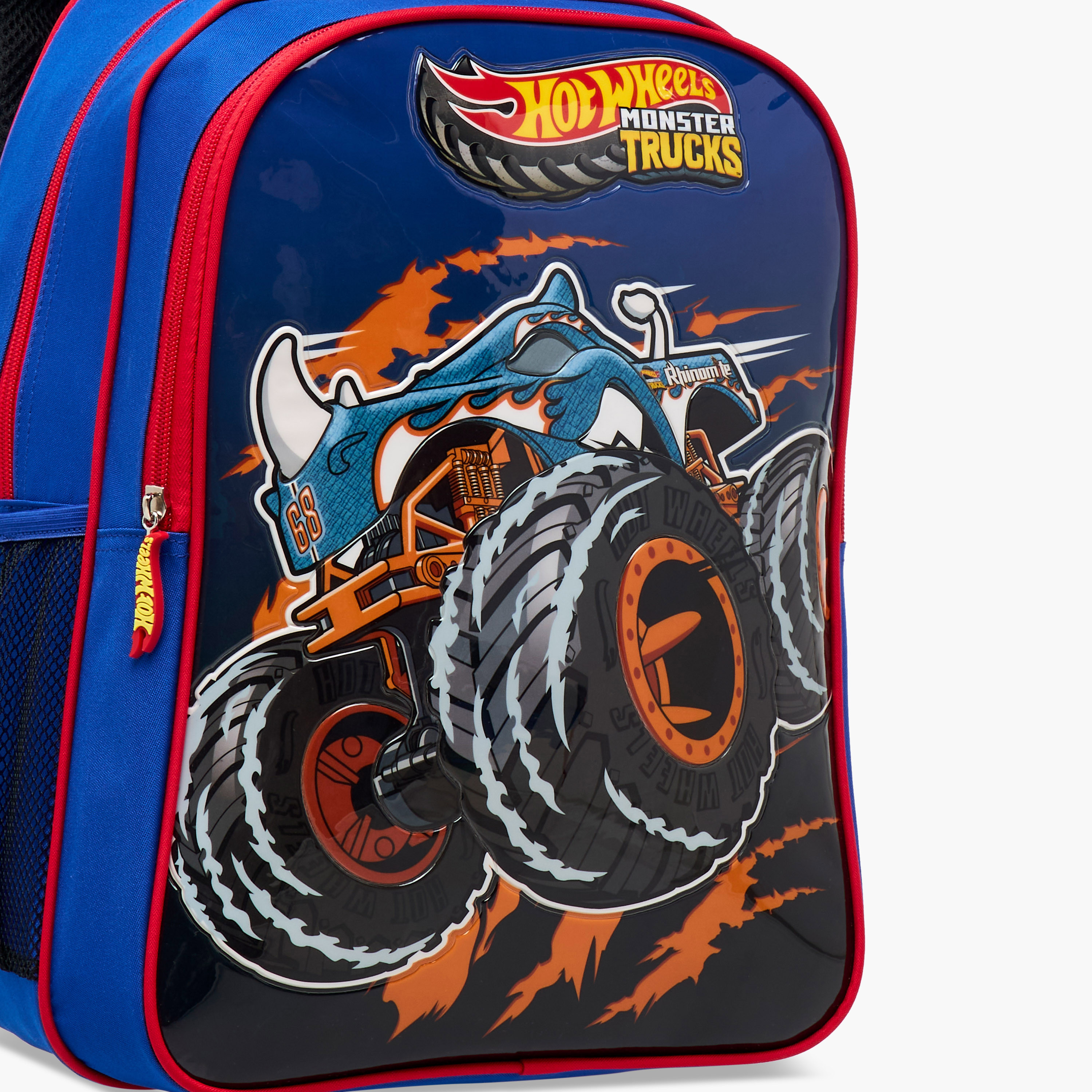 Hot Wheels 5-Piece Monster Truck Print Backpack Set - 16 inches-school-bagsandbackpacks-sets-image-13